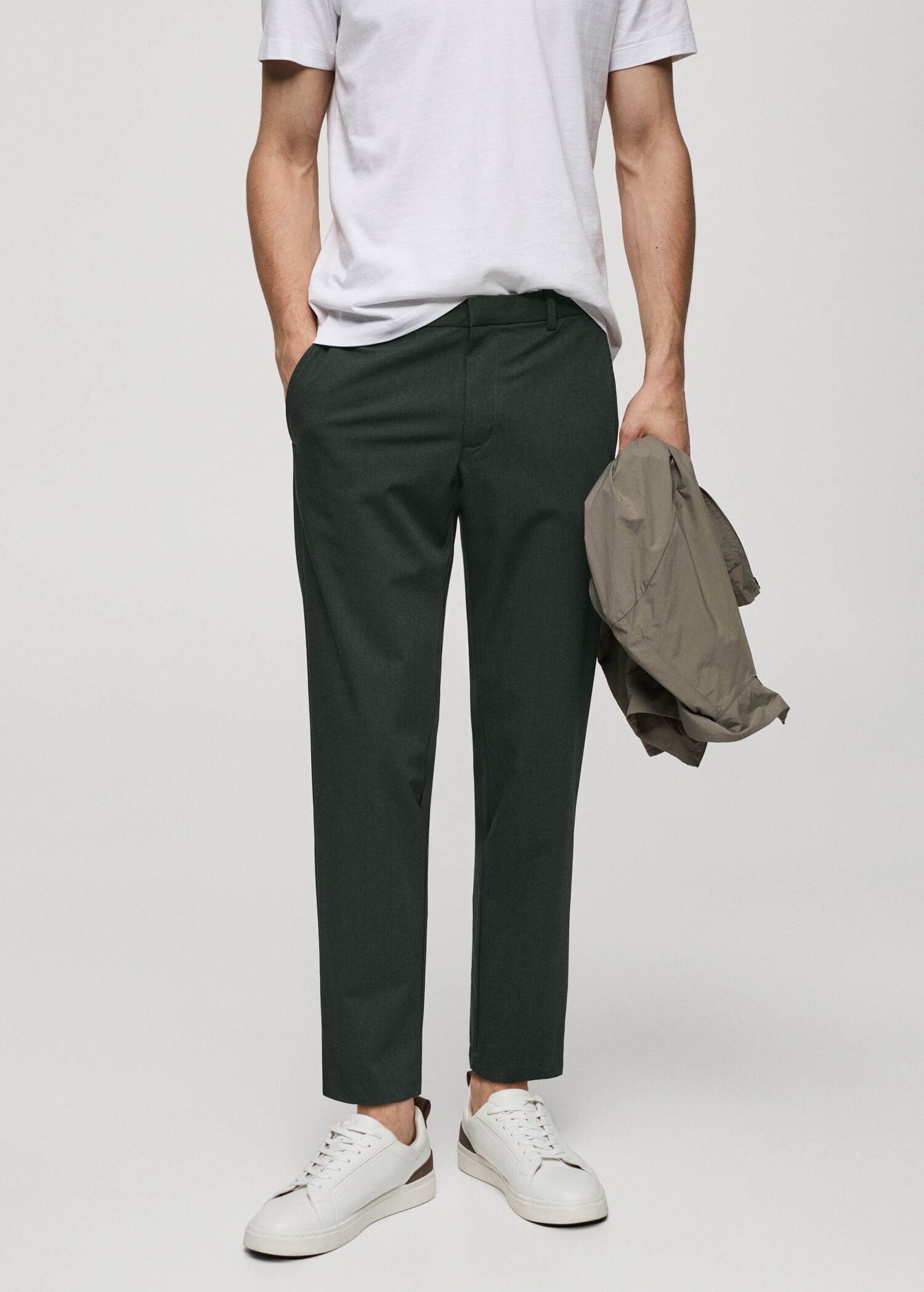 Slim Fit-Stretehhose - Mittlere Ansicht