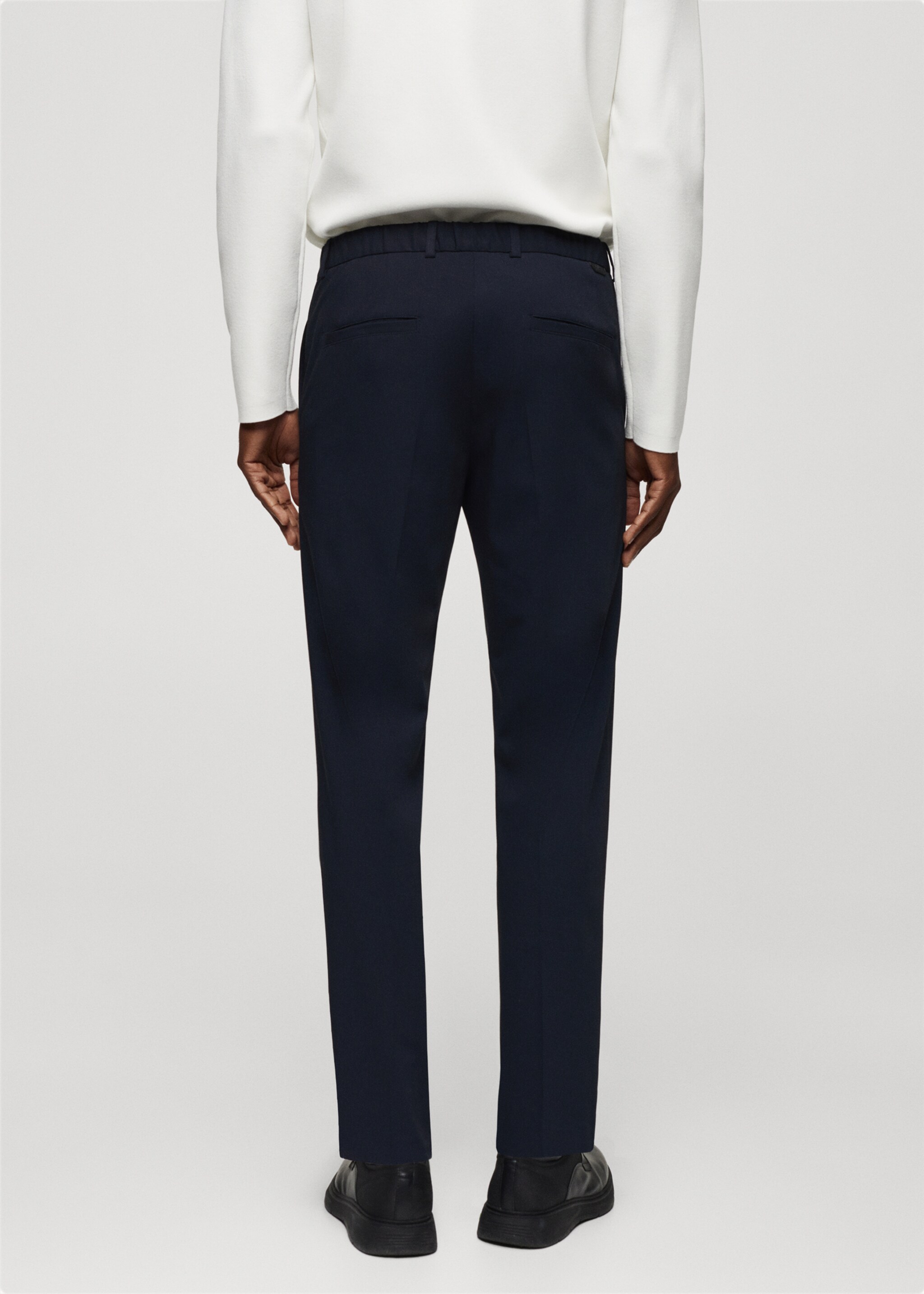 Slim fit stretch trousers - Reverse of the article