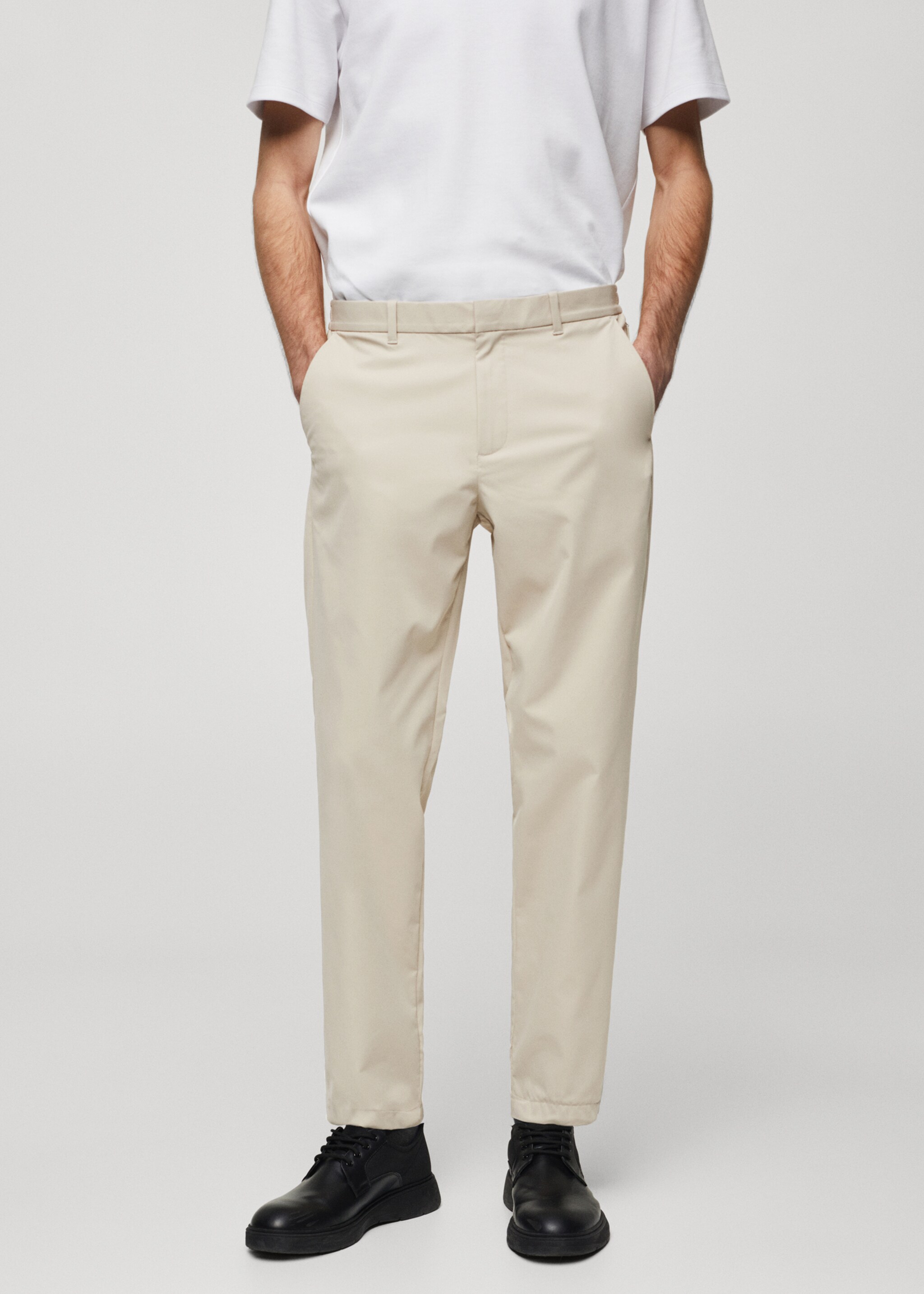 Solotex® slim-fit trousers - Medium plane, Grey. Ref: 67034441-00.