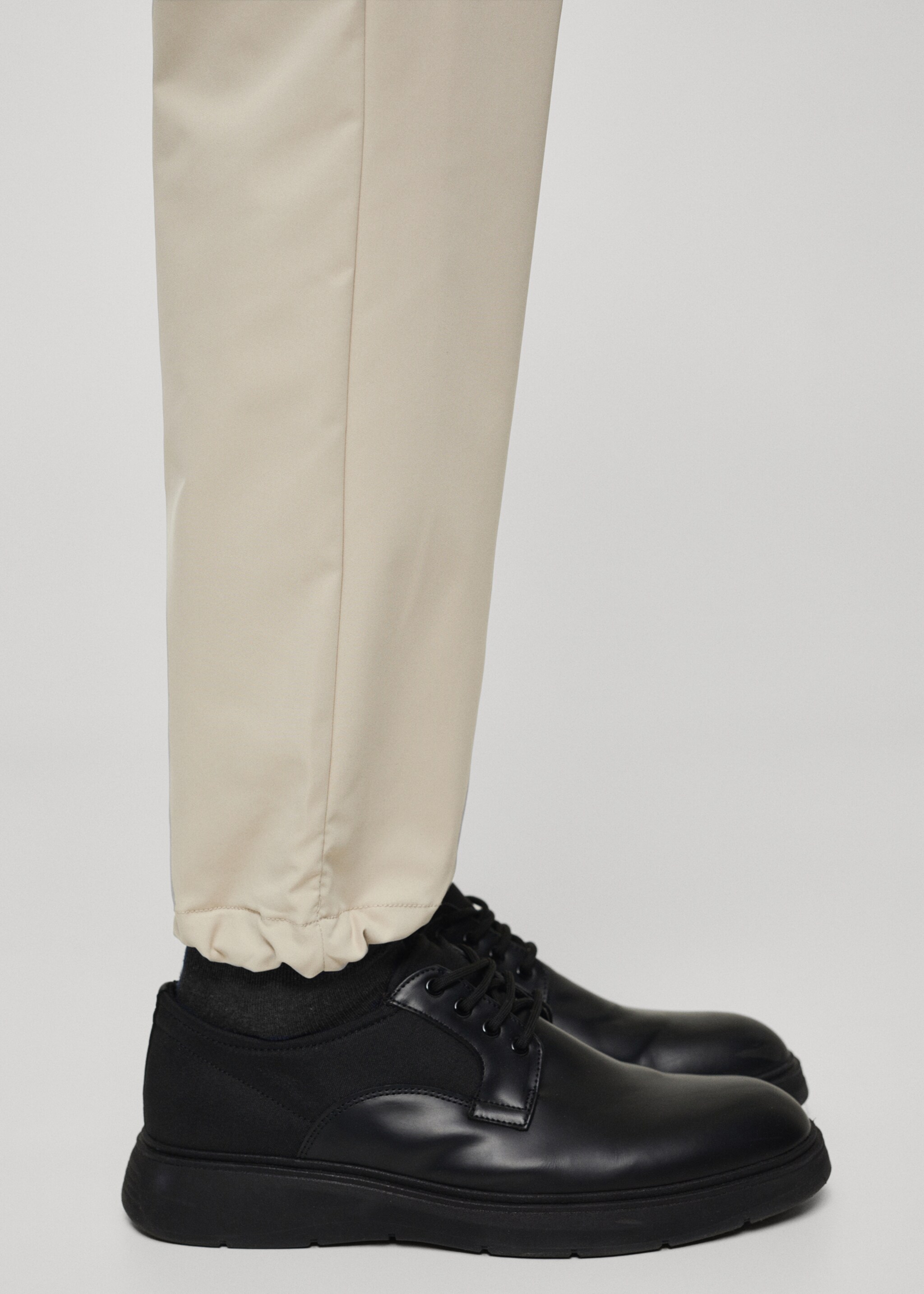 Solotex® slim-fit trousers - Details of the article 4, Grey. Ref: 67034441-00.