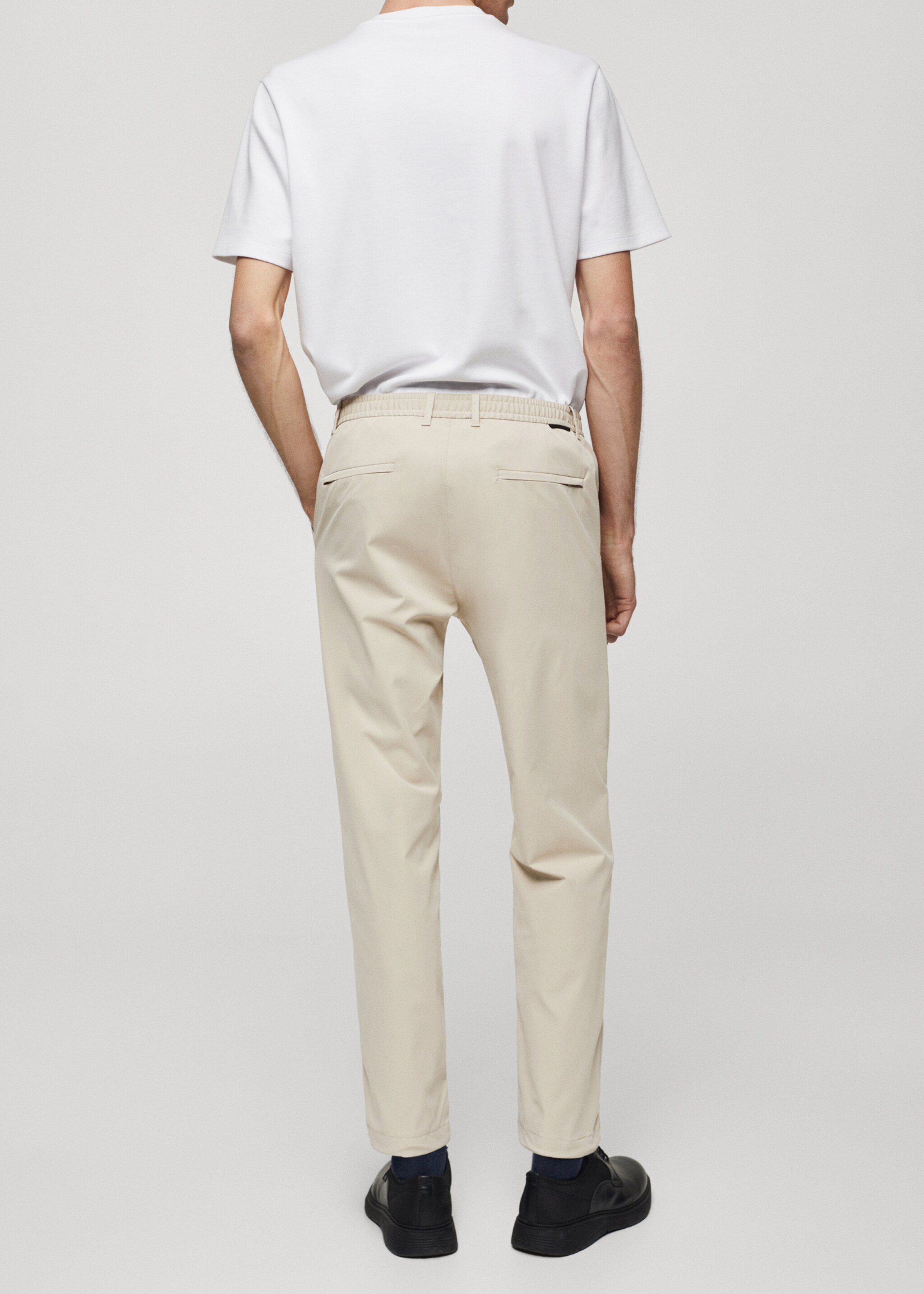 Solotex® slim-fit trousers - Reverse of the article, Grey. Ref: 67034441-00.
