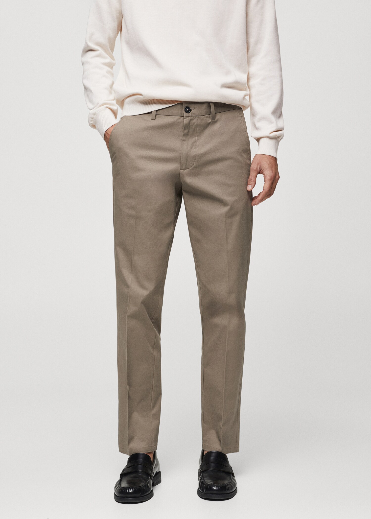 Pantalon regular-fit coton - Plan moyen