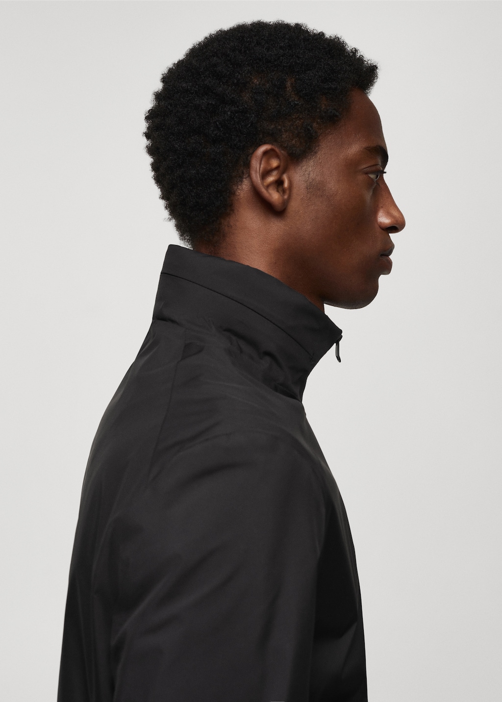 Water-repellent jacket with zip - Men | MANGO OUTLET USA