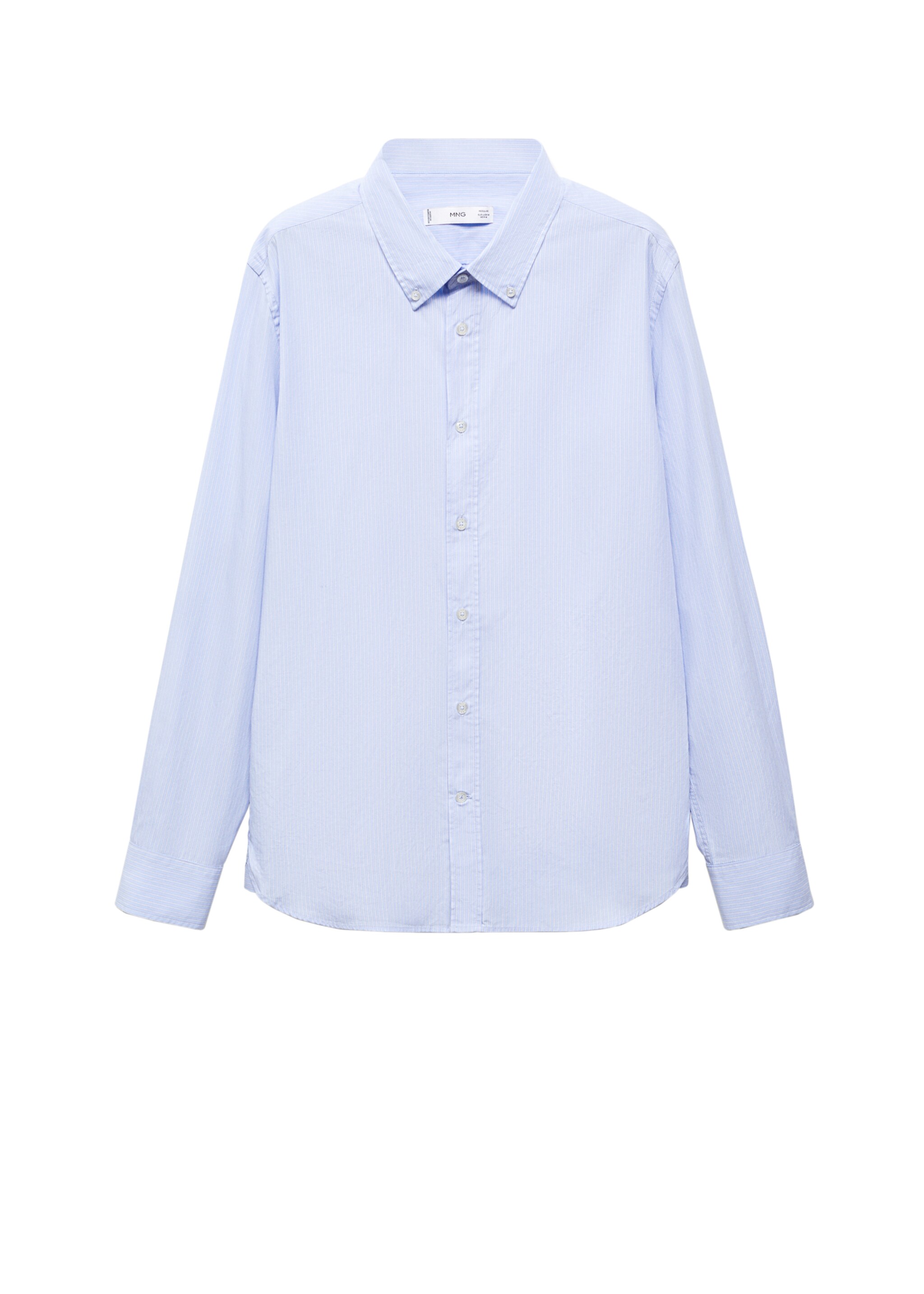 Regular-fit striped cotton shirt - Details of the article 9