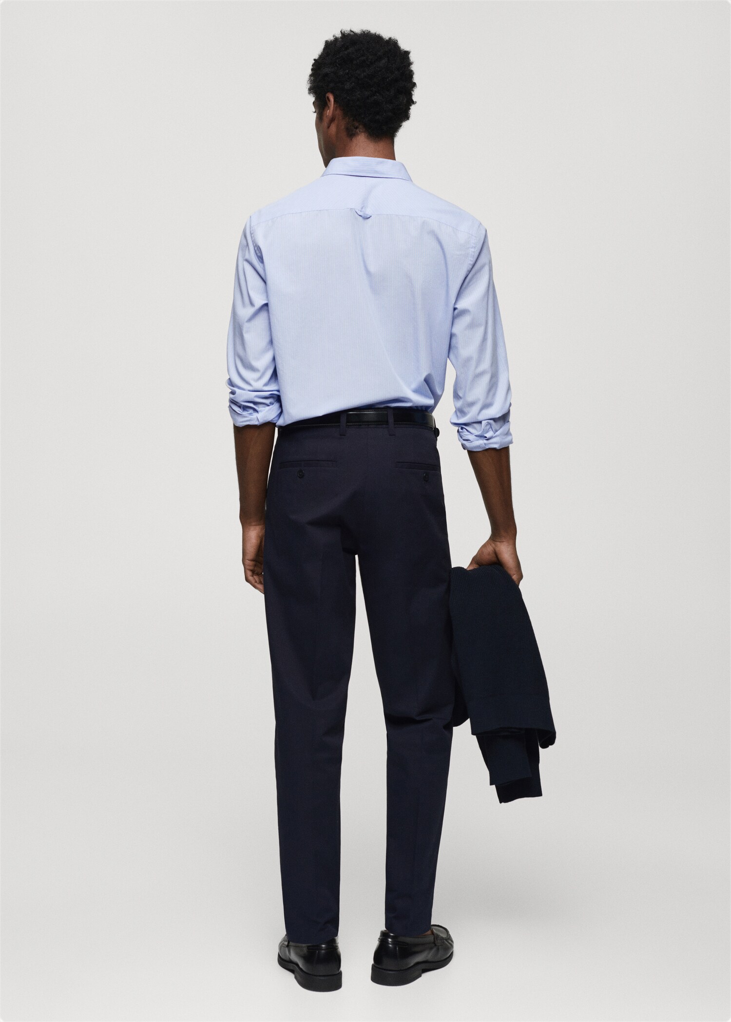 Chemise regular-fit coton rayures - Verso de l’article