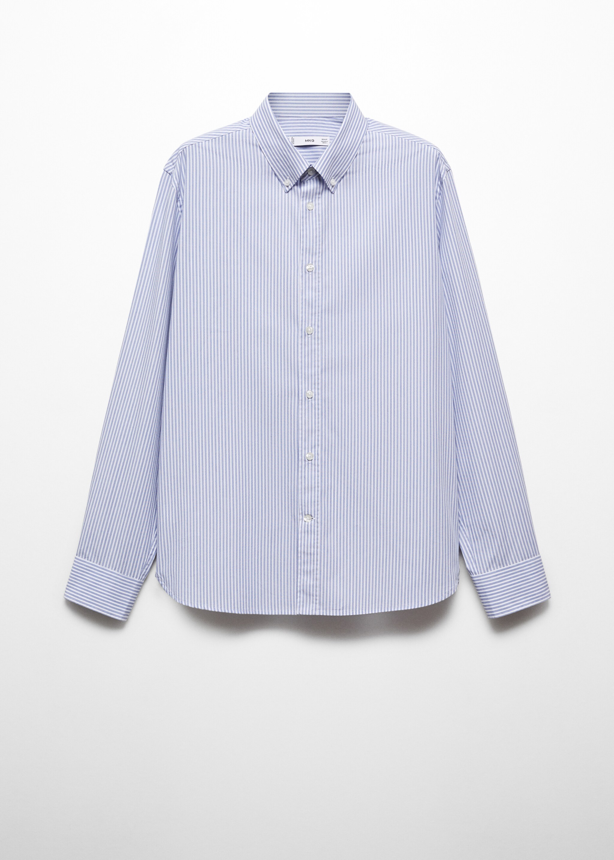Regular-fit striped cotton shirt - Article without model