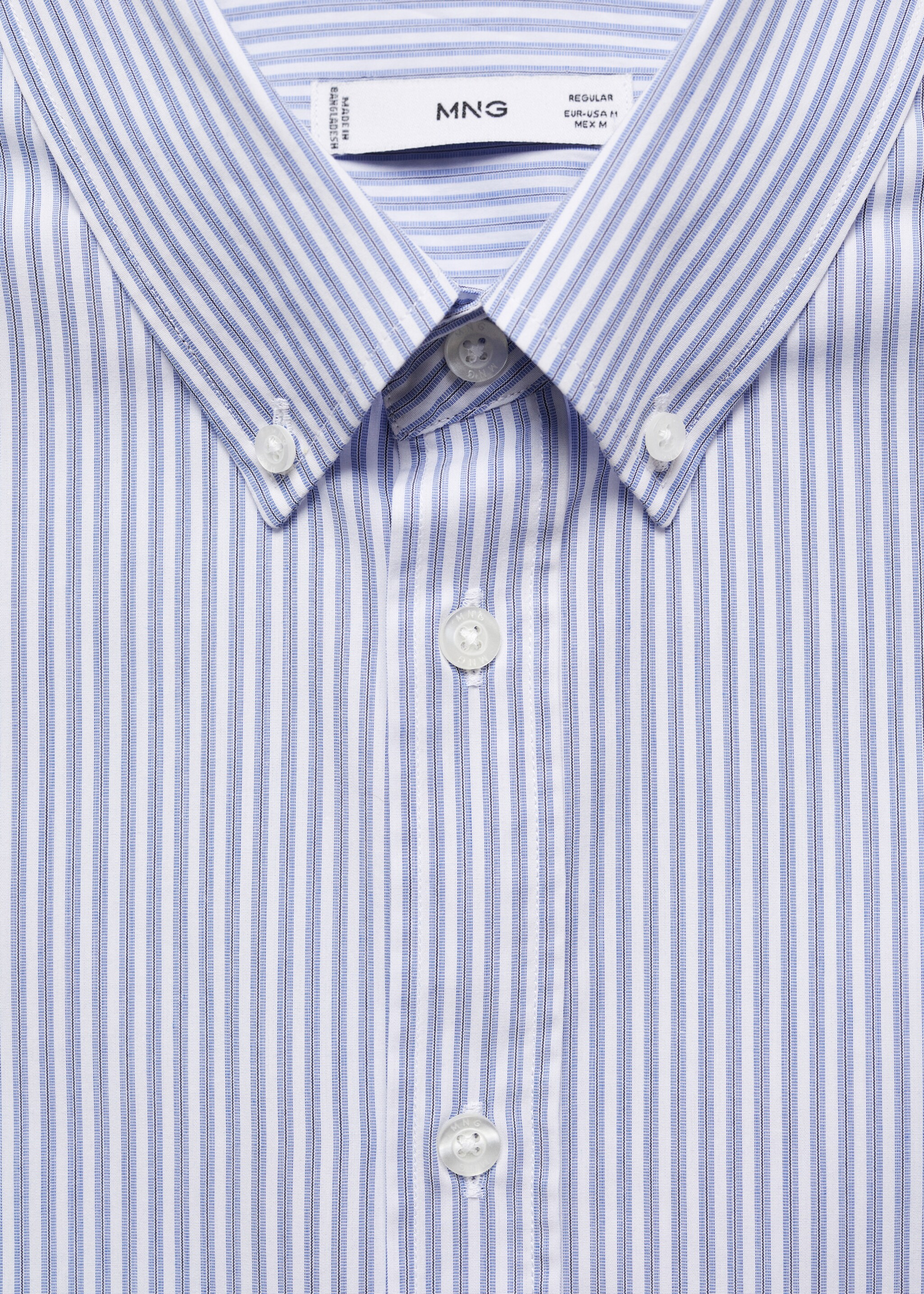 Regular-fit striped cotton shirt - Details of the article 8