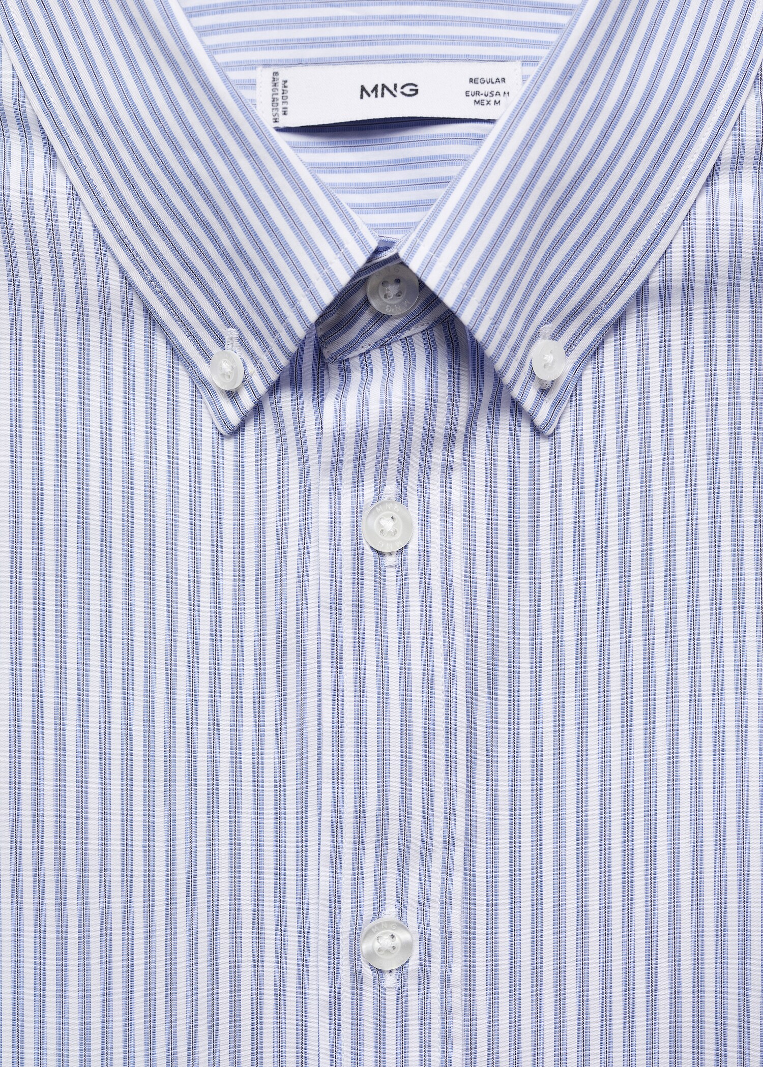 Chemise regular-fit coton rayures - Détail de l'article 8