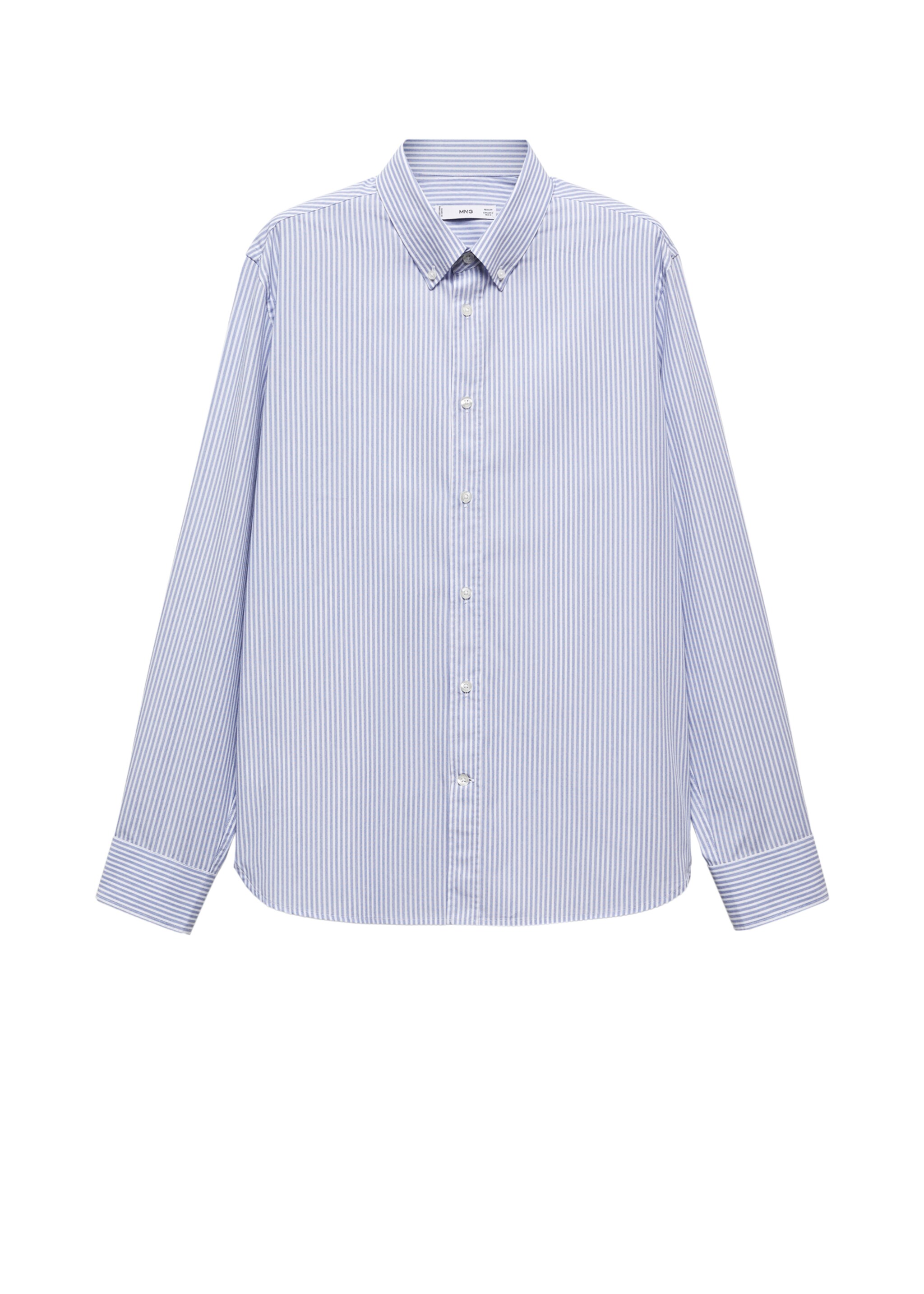 Regular-fit striped cotton shirt - Details of the article 9