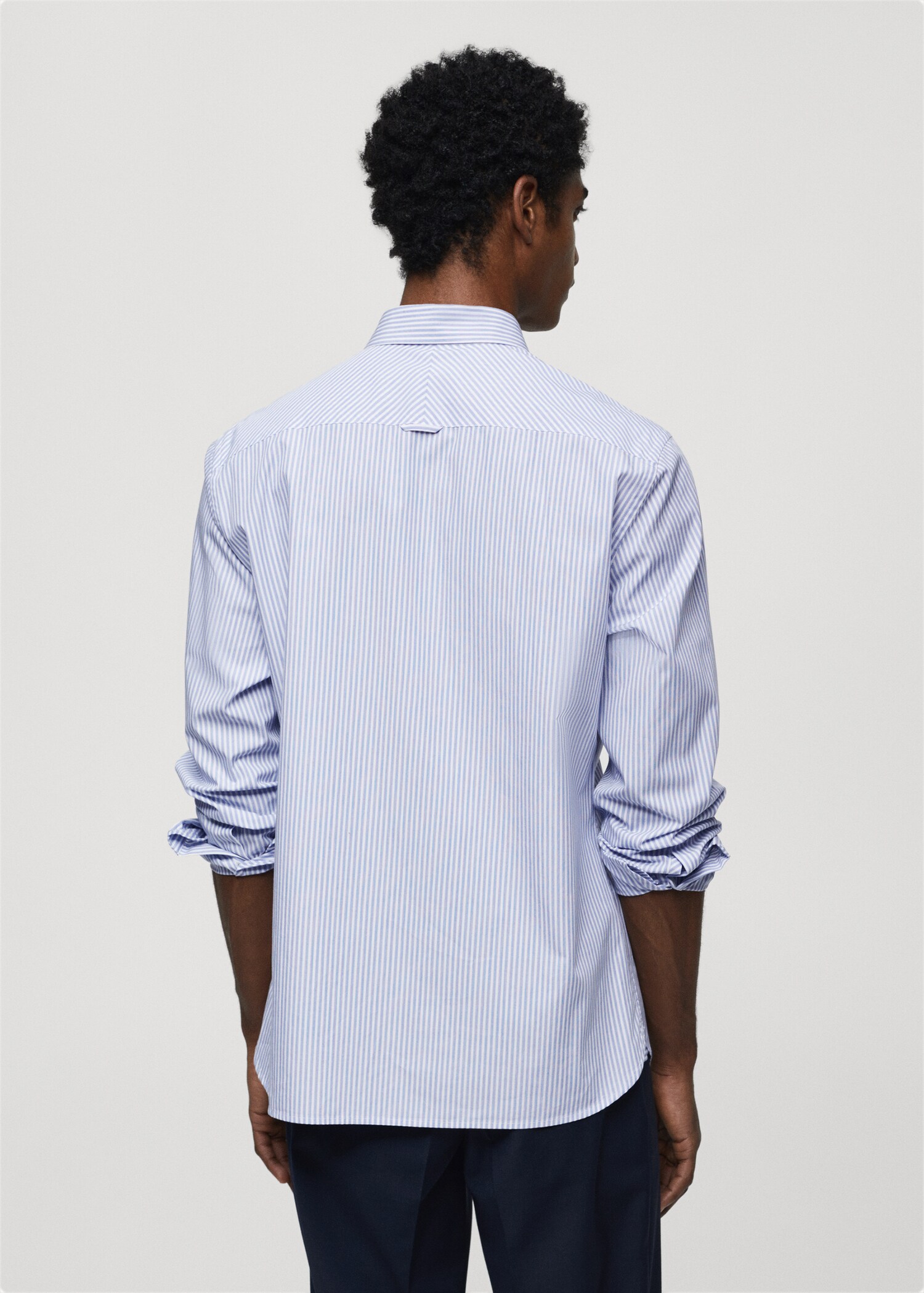 Chemise regular-fit coton rayures - Verso de l’article
