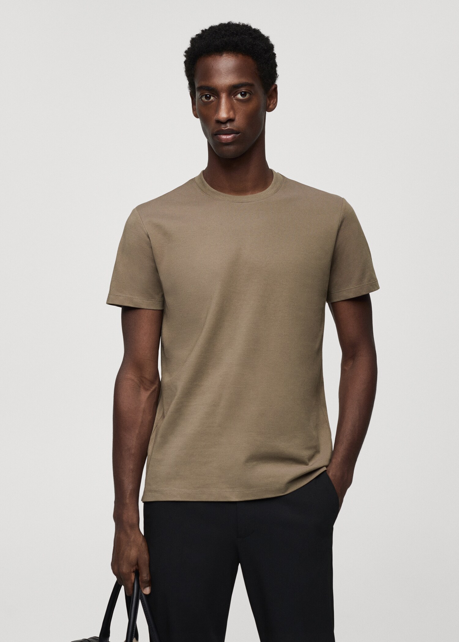 T-shirt mikrostruktur andningsförmåga - Bild av mittparti