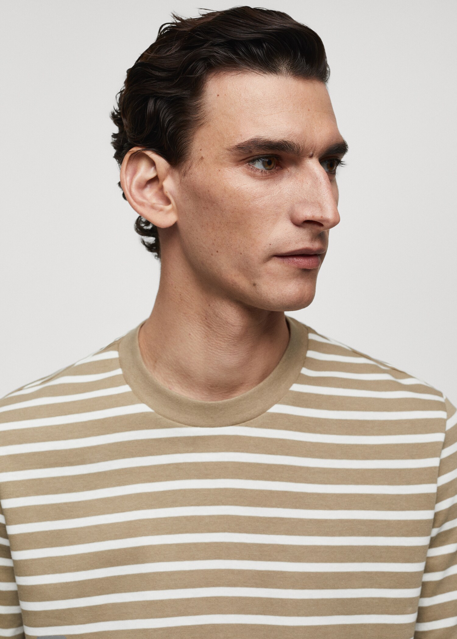 T-shirt coton à rayures - Détail de l'article 1