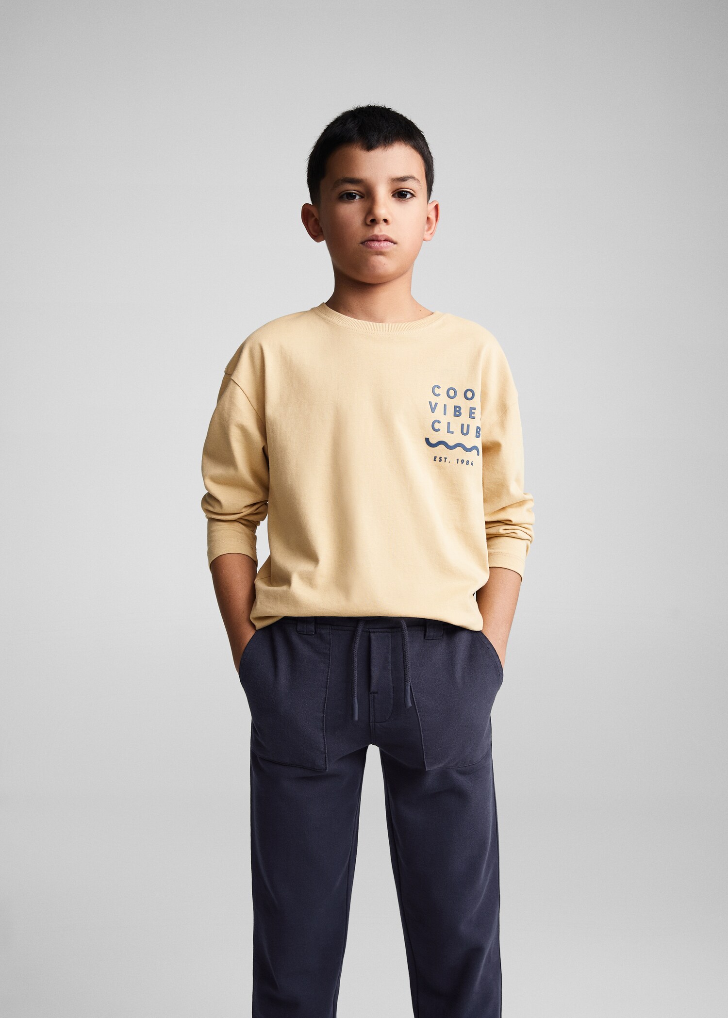 Elastic waist trousers - Medium plane