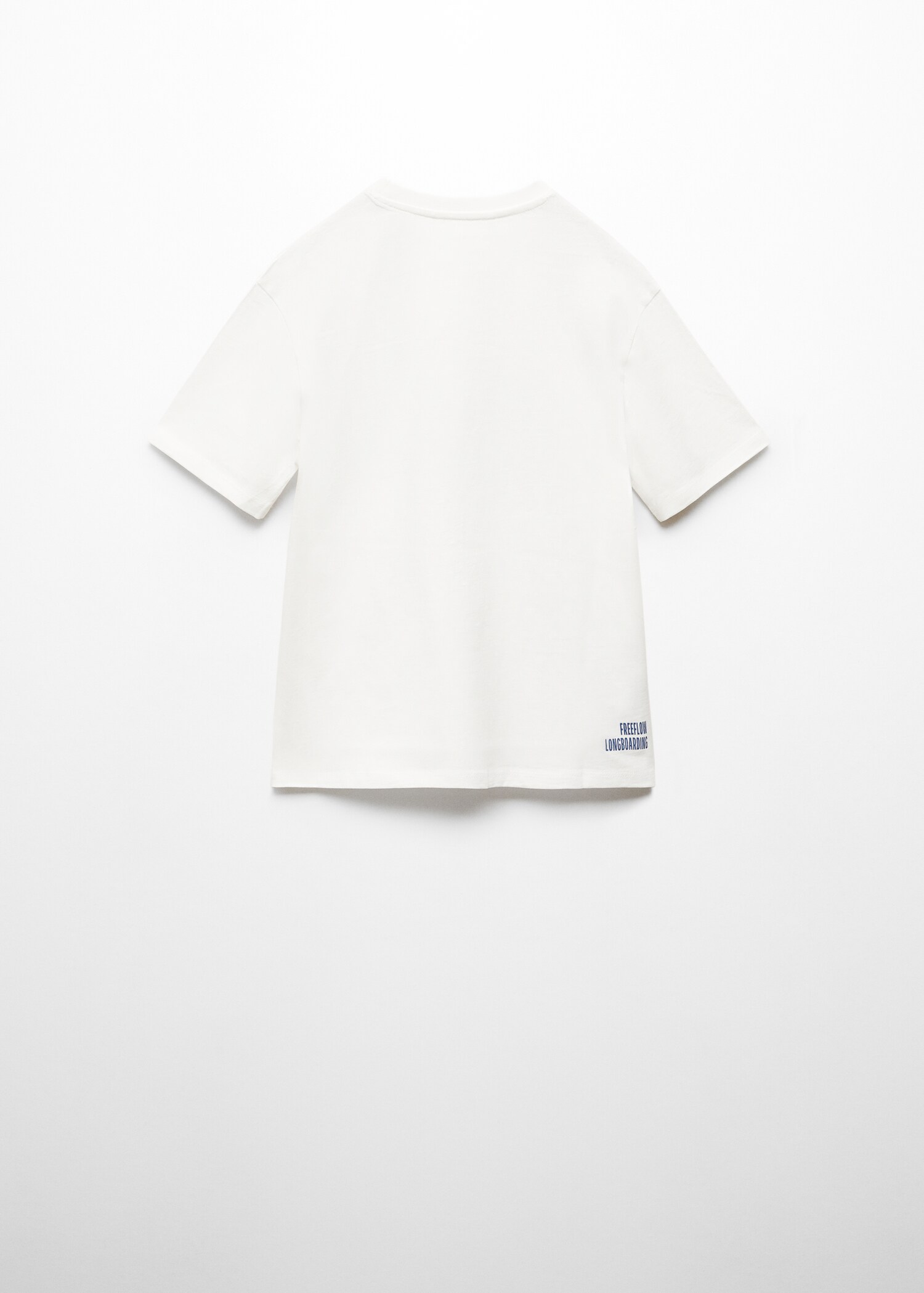 Printed cotton-blend T-shirt - Reverse of the article