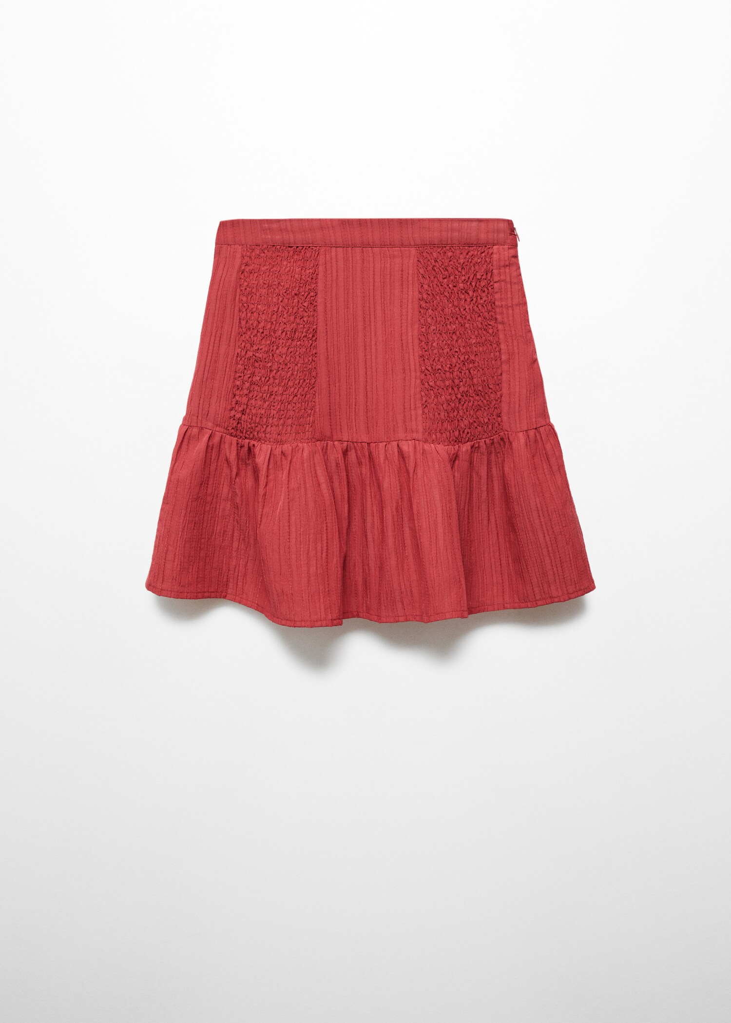 Gathered skirt with ruffles - Article without model