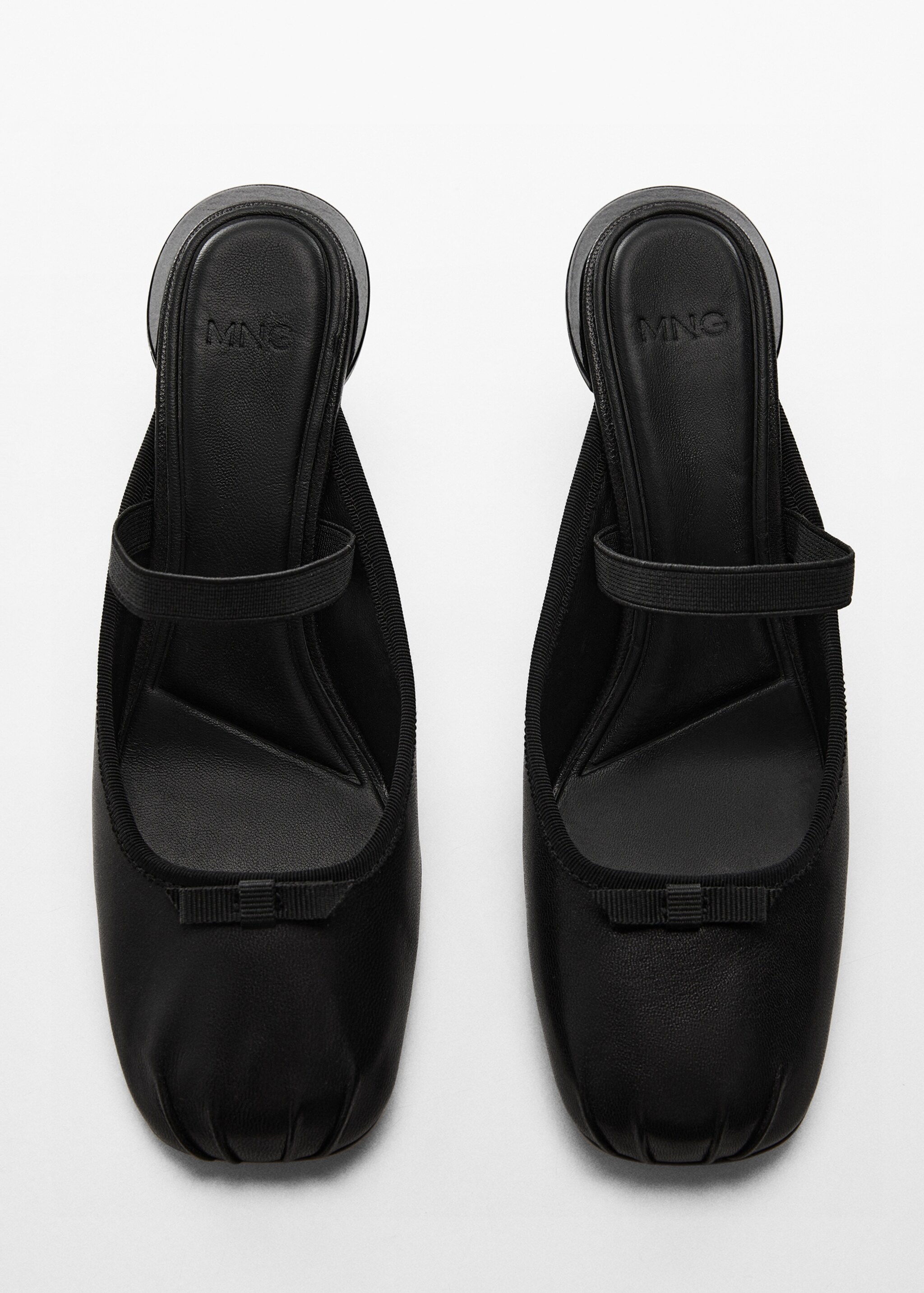 Leather ballet flats with metallic heel - Details of the article 5