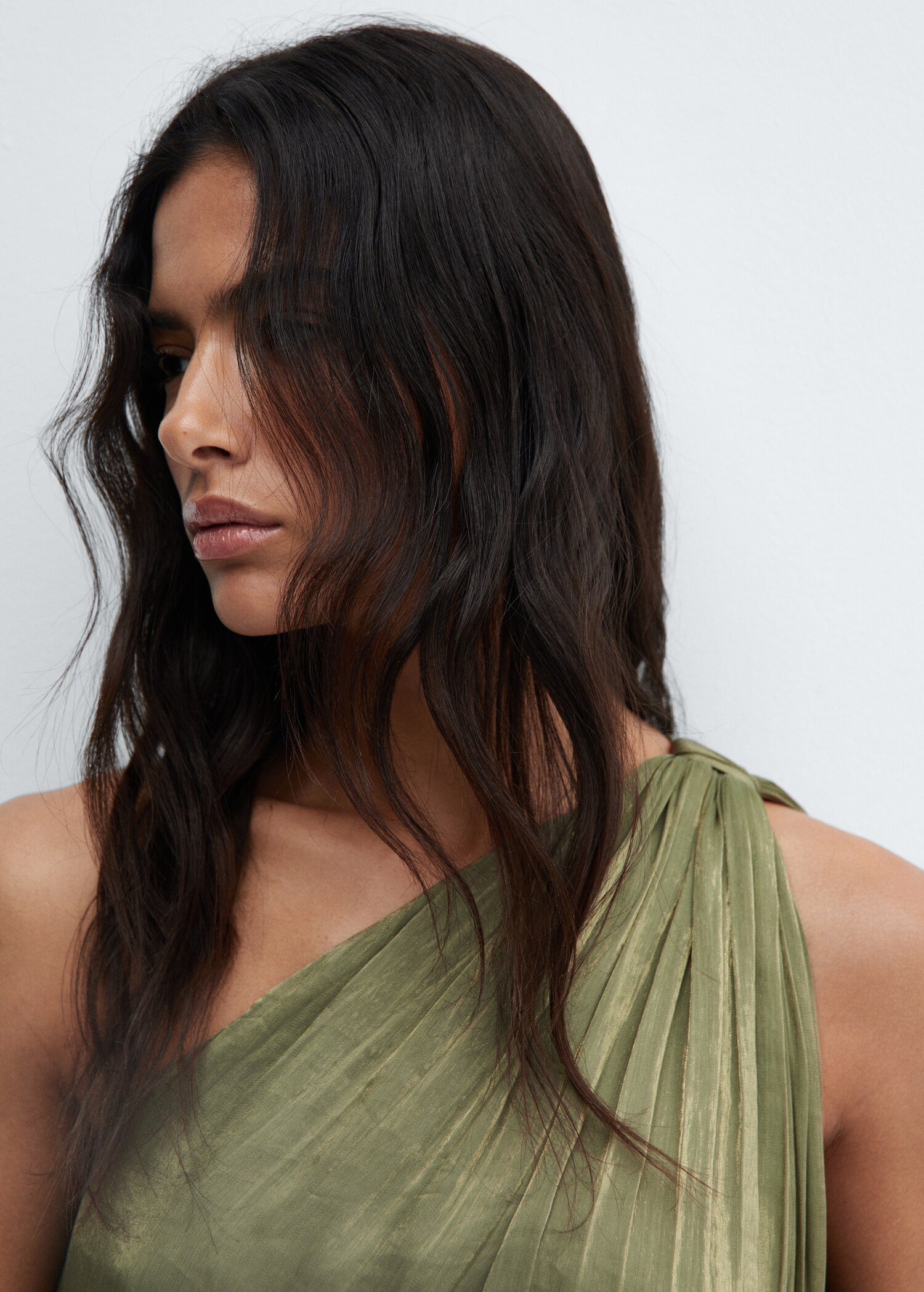 Robe asymétrique plissée - Détail de l'article 1
