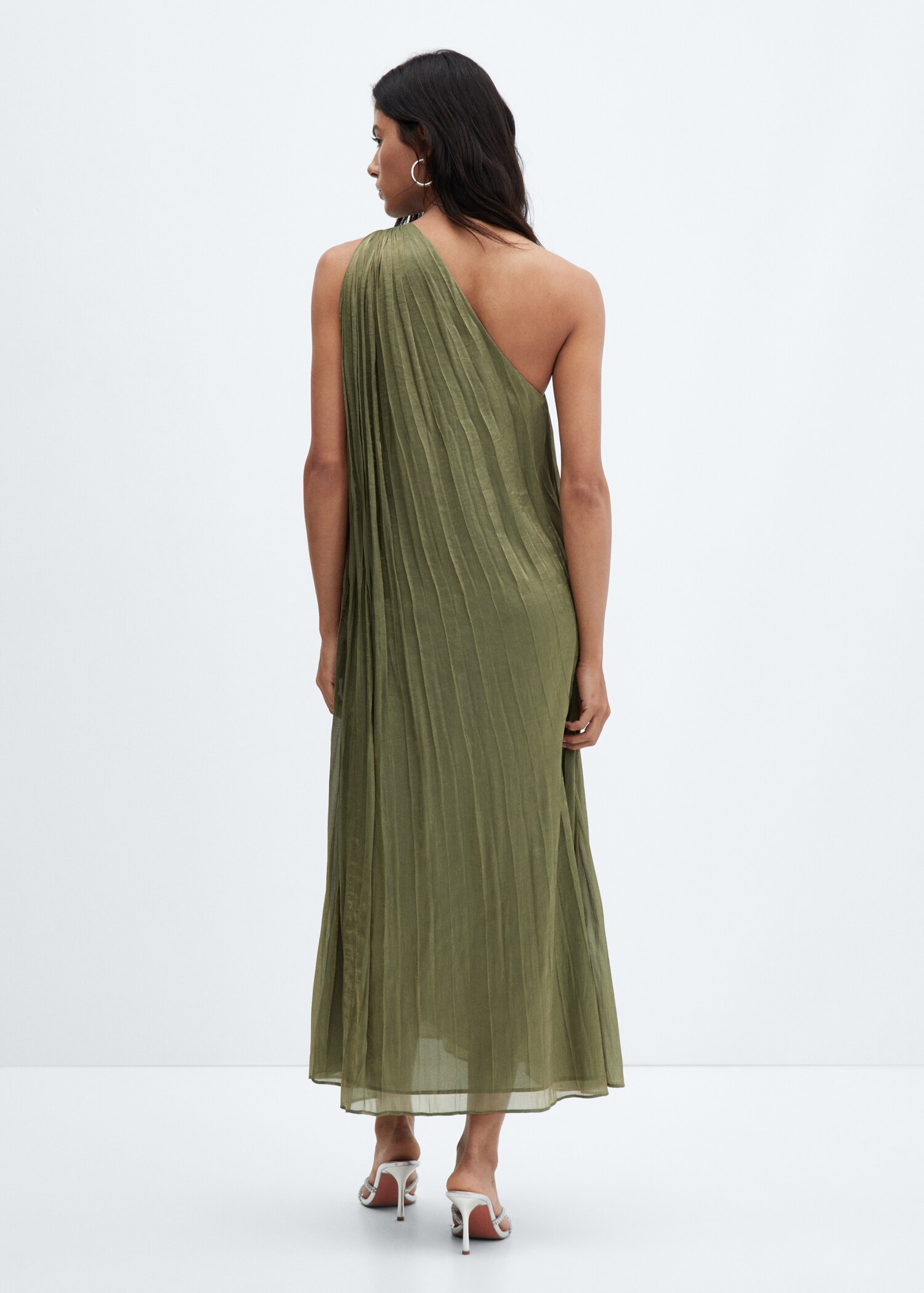 Robe asymétrique plissée - Verso de l’article
