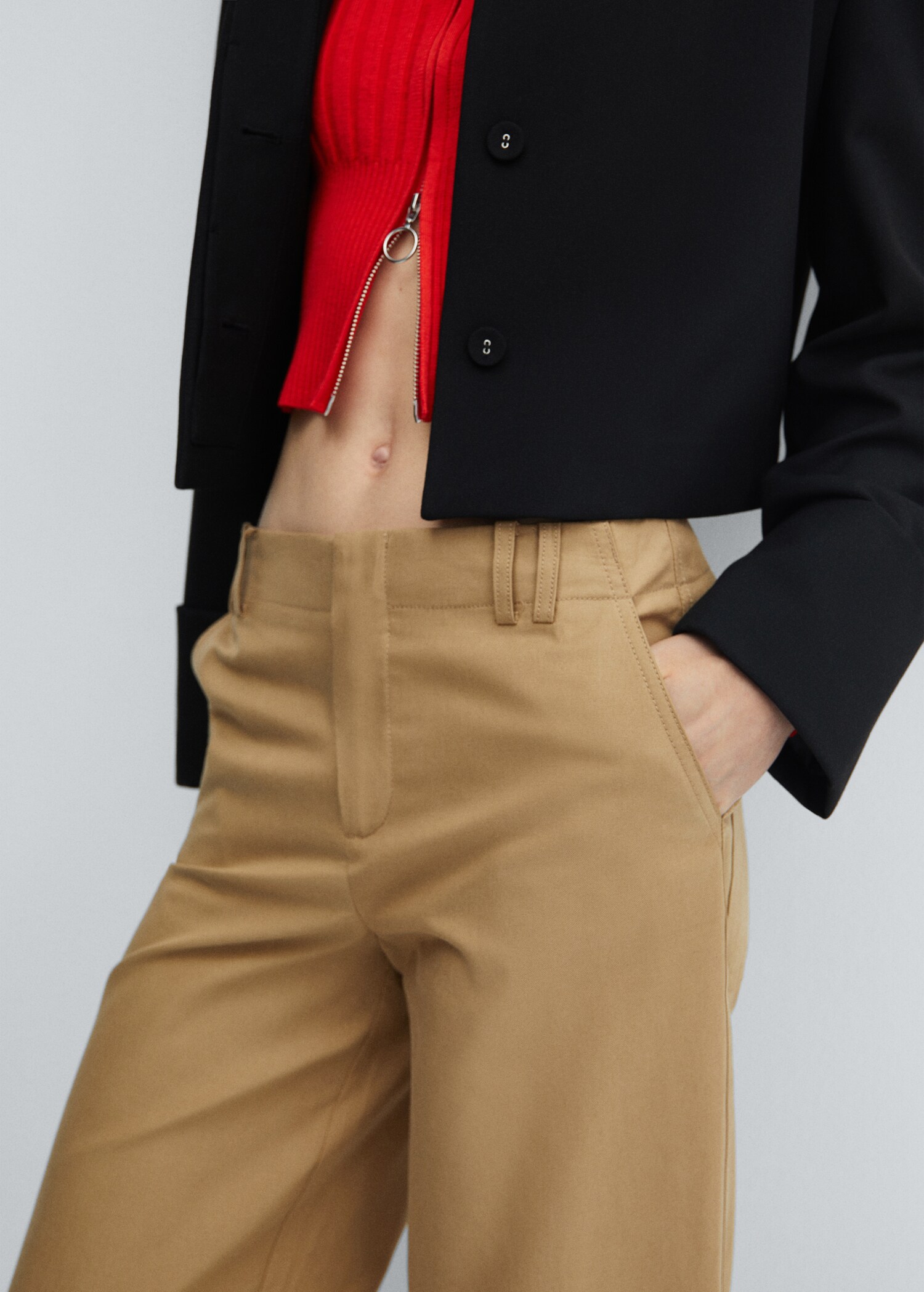 Wideleg lyocell trousers - Details of the article 6