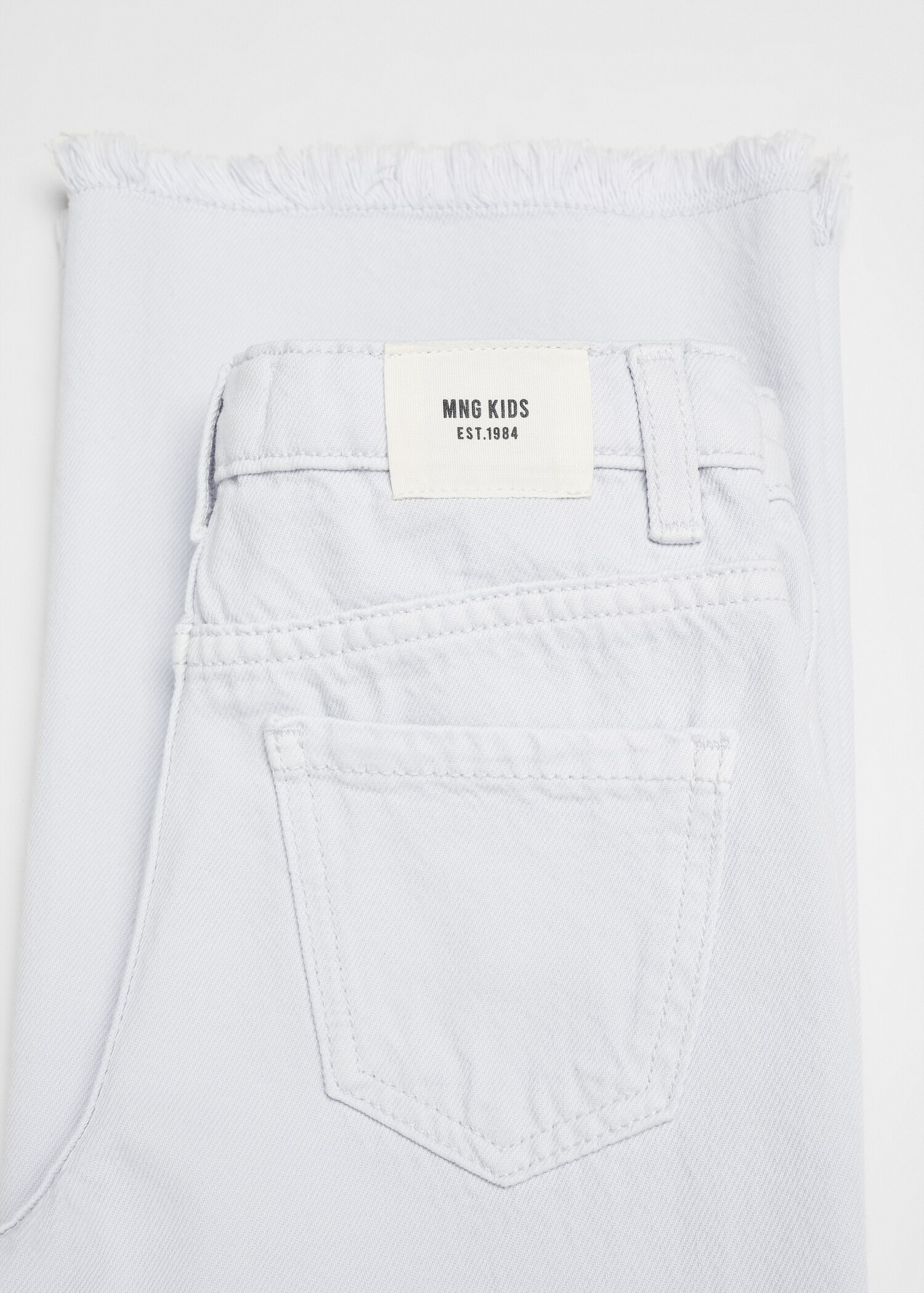 Jeans wideleg bajo deshilachado - Detalle del artículo 8