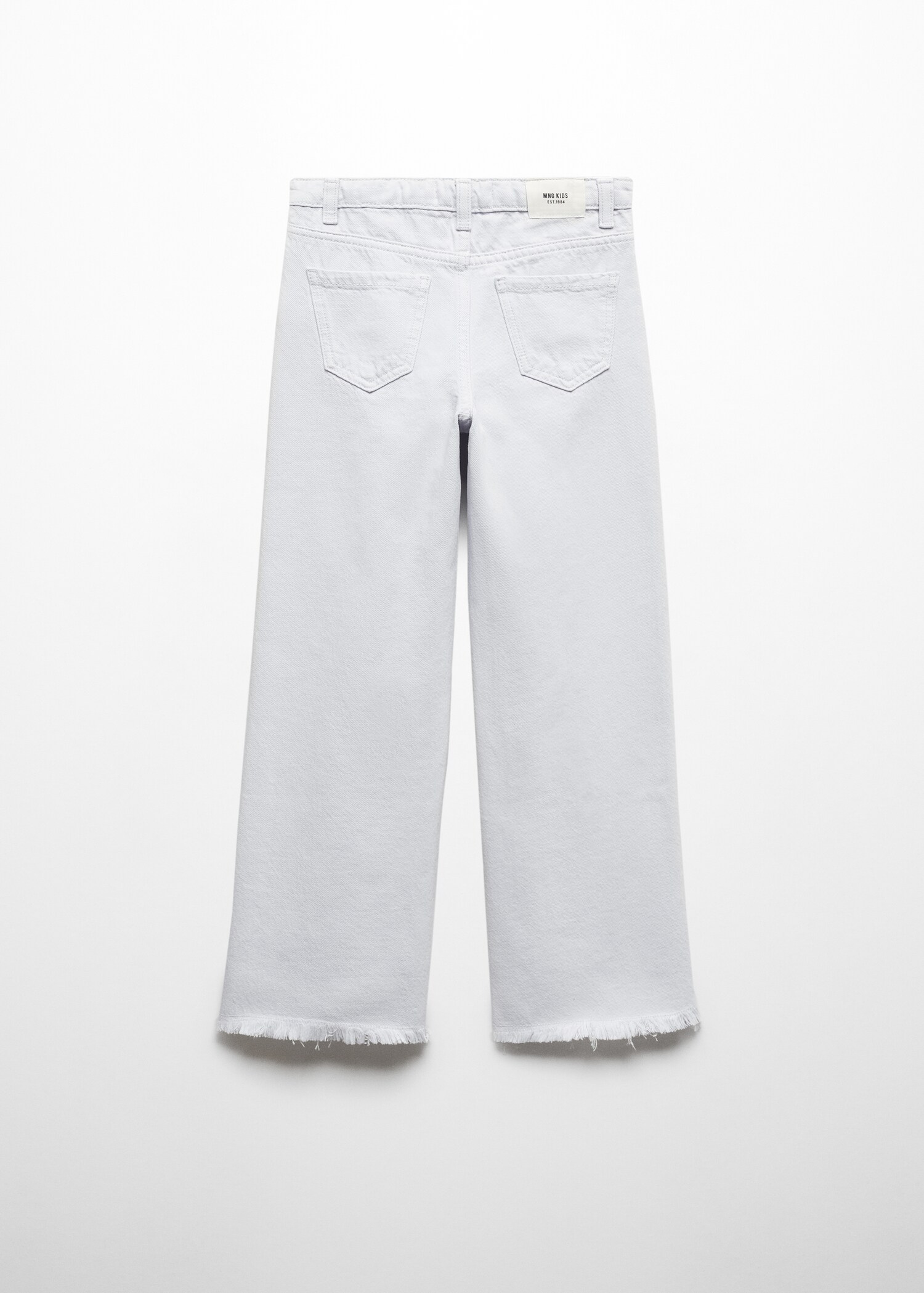 Jeans wideleg bajo deshilachado - Reverso del artículo