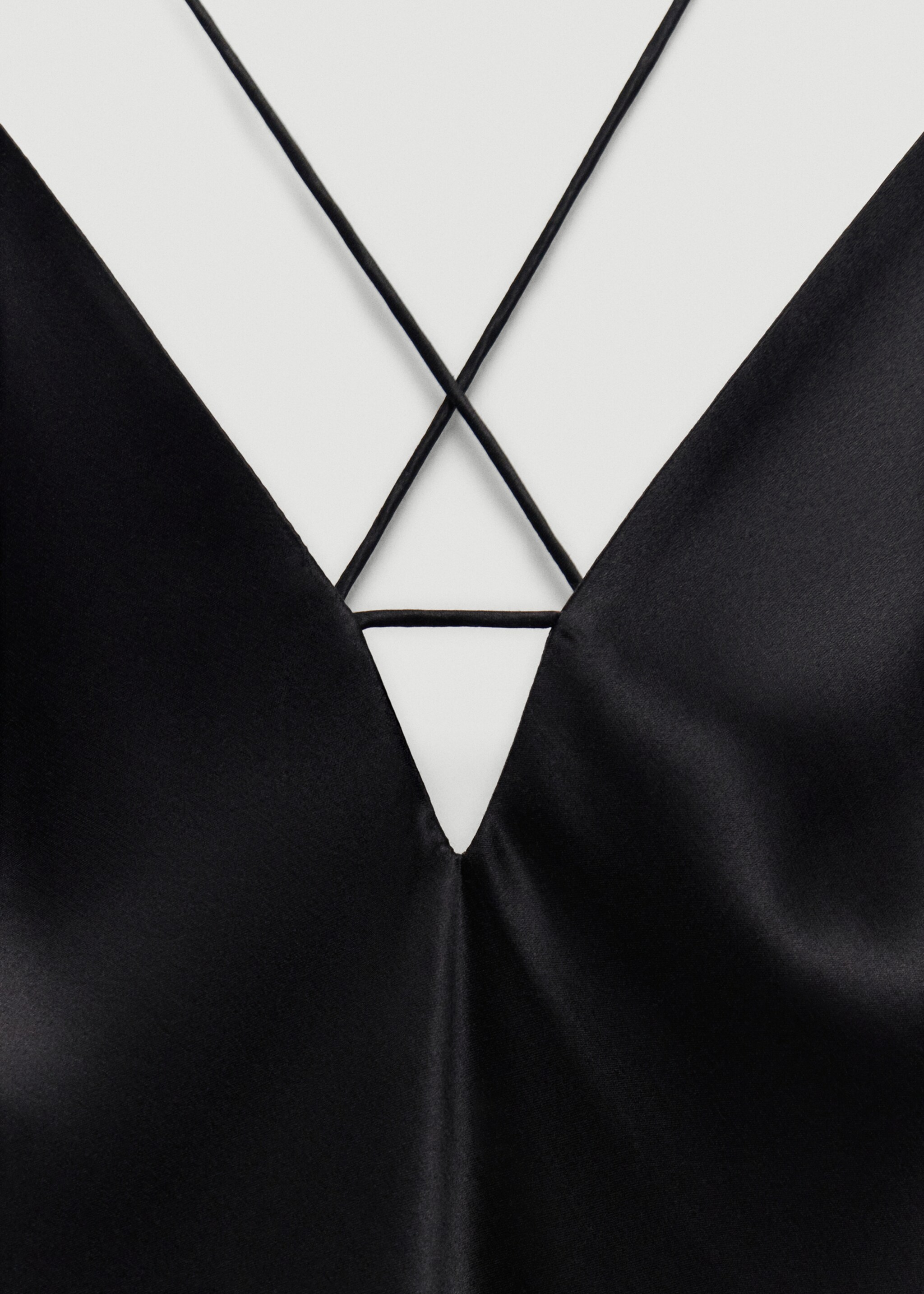 Vestido lencero seda - Detalle del artículo 8, Negro. Ref: 67034789-00.