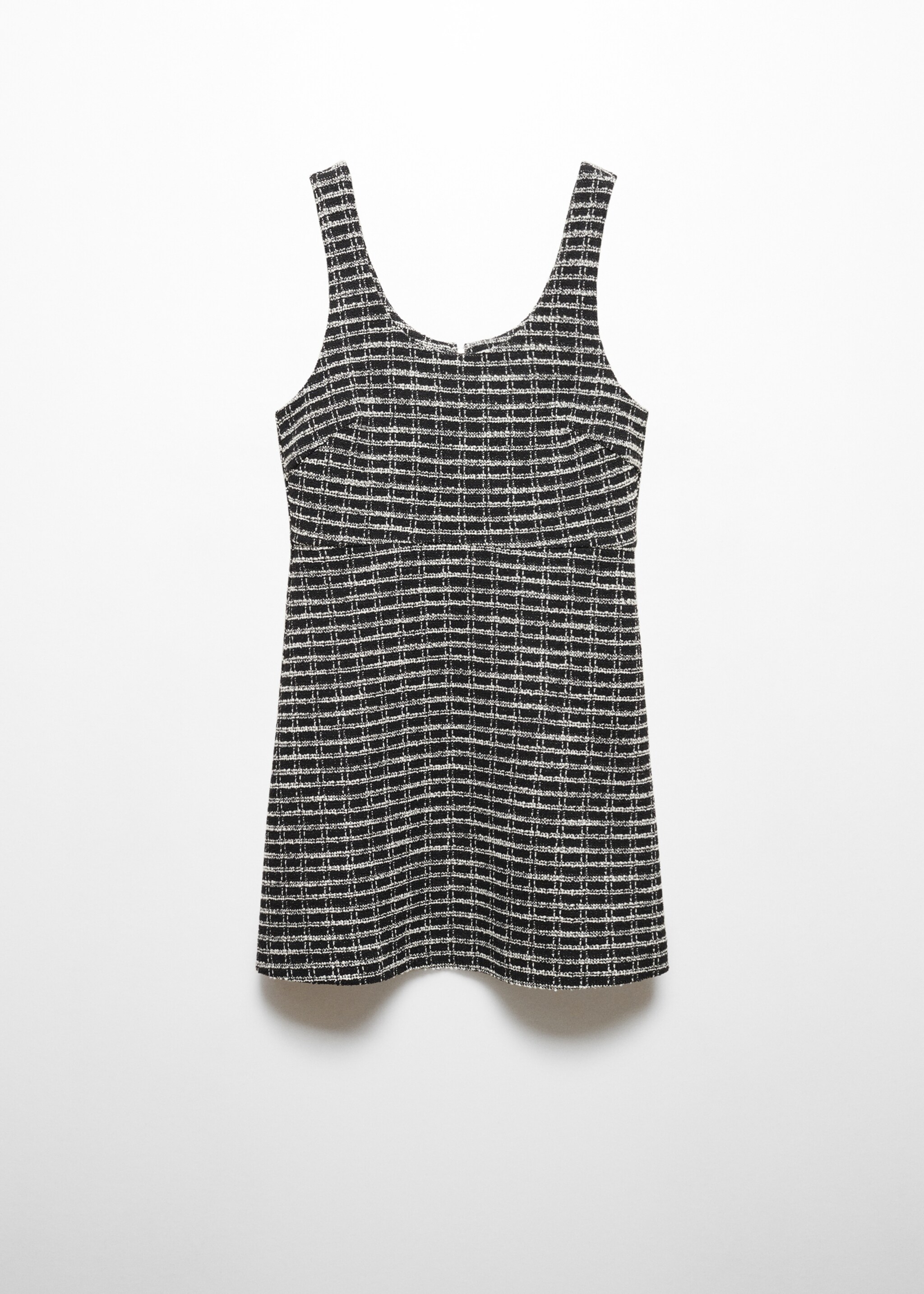 Kariertes Tweedkleid - Artikel ohne Model, Schwarz. Ref: 67034791-00.