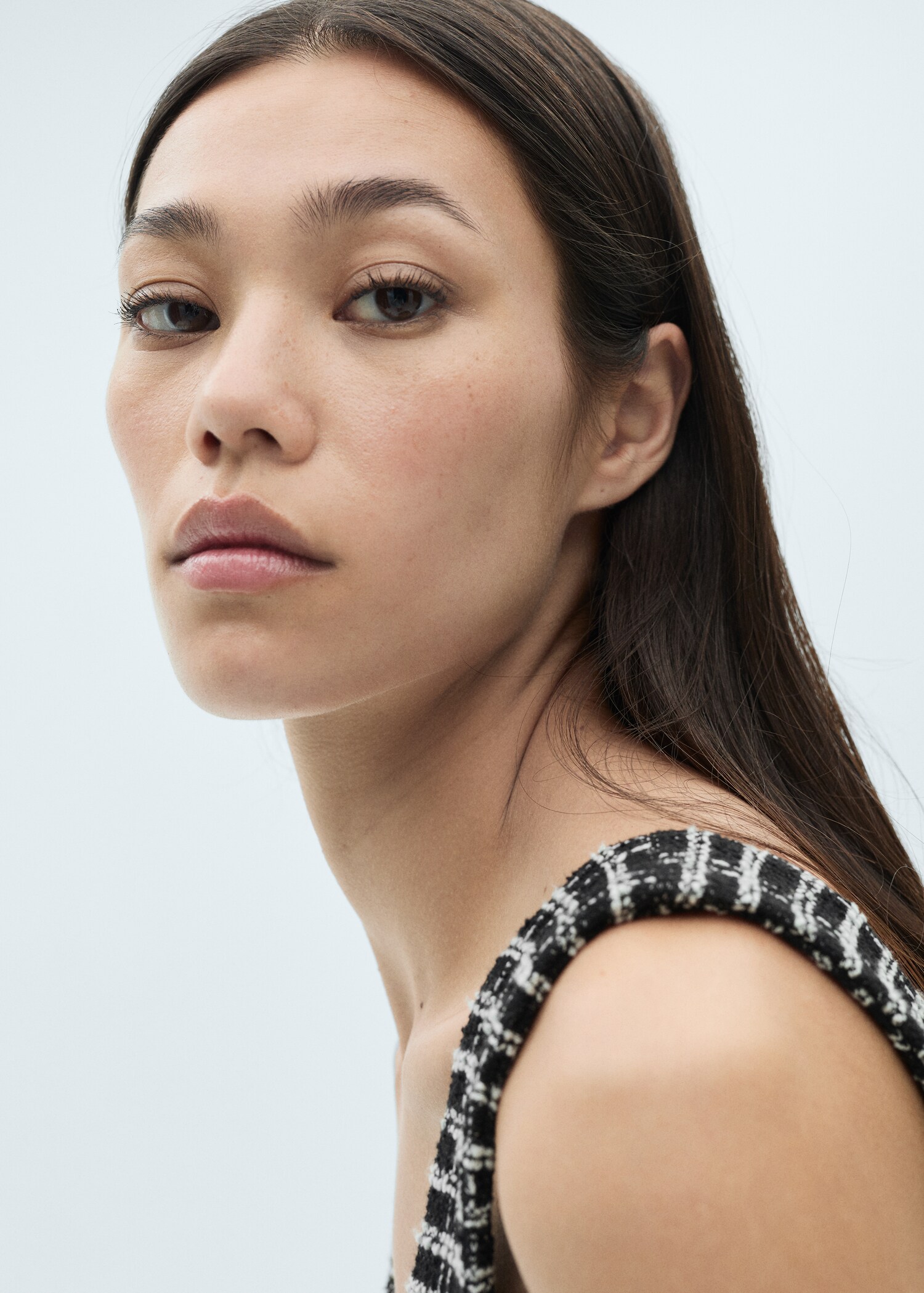 Check tweed dress - Details of the article 1