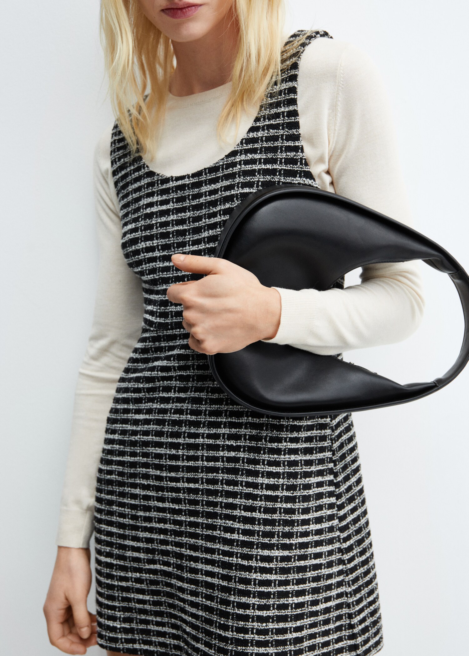 Check tweed dress - Details of the article 6