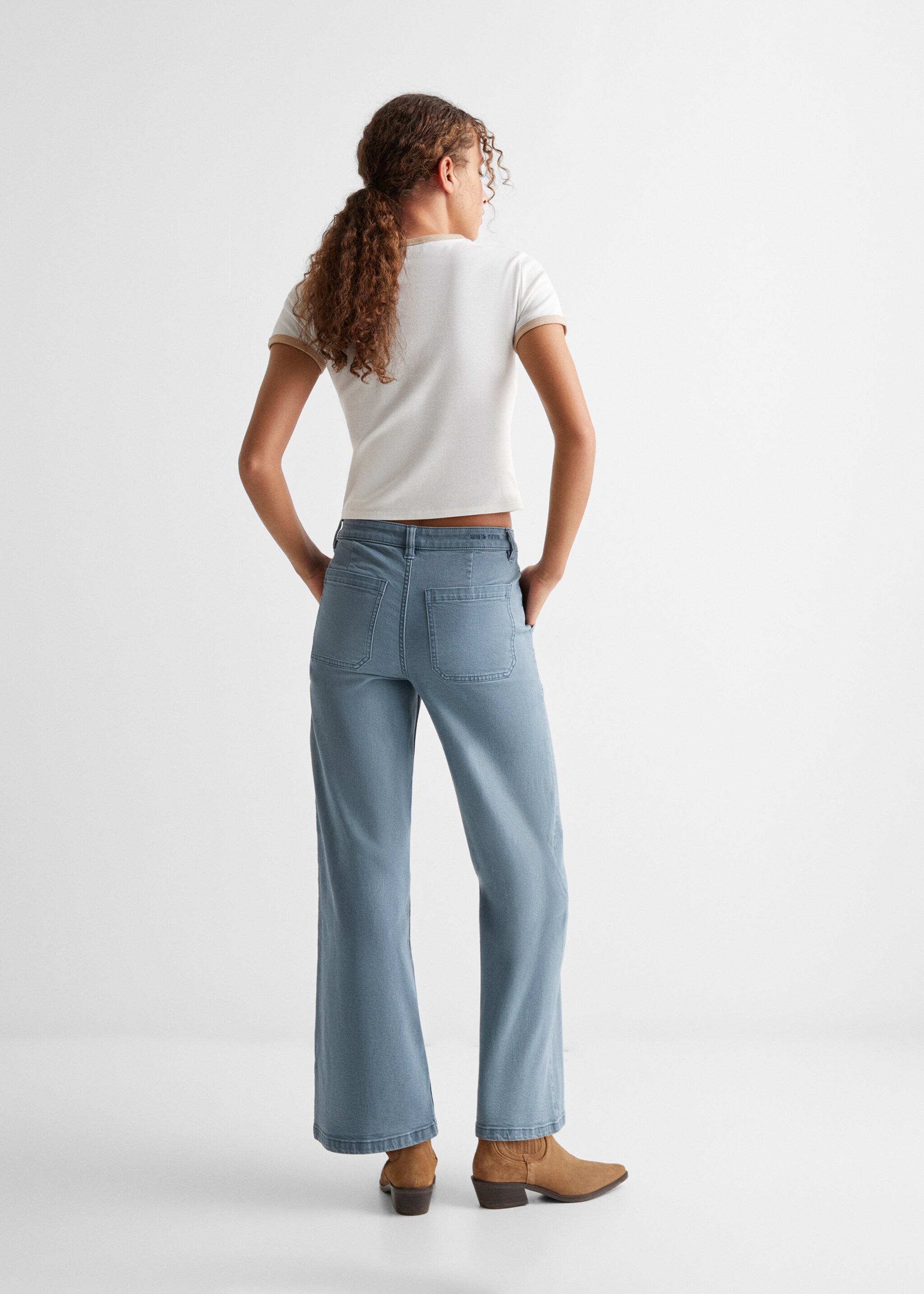 Pantaloni culotte tasche - Retro dell'articolo