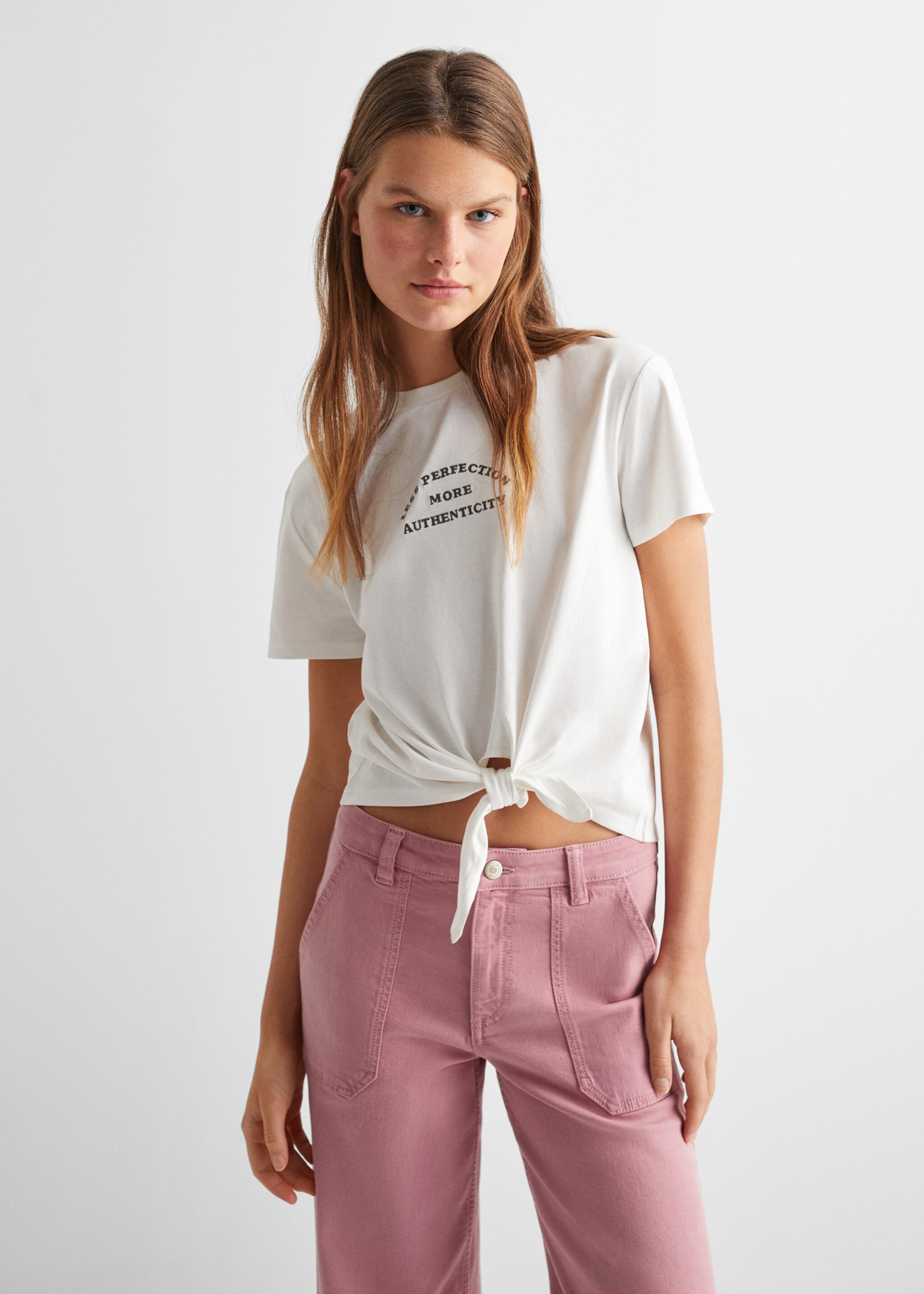 Culotte trousers with pockets - Medium plane