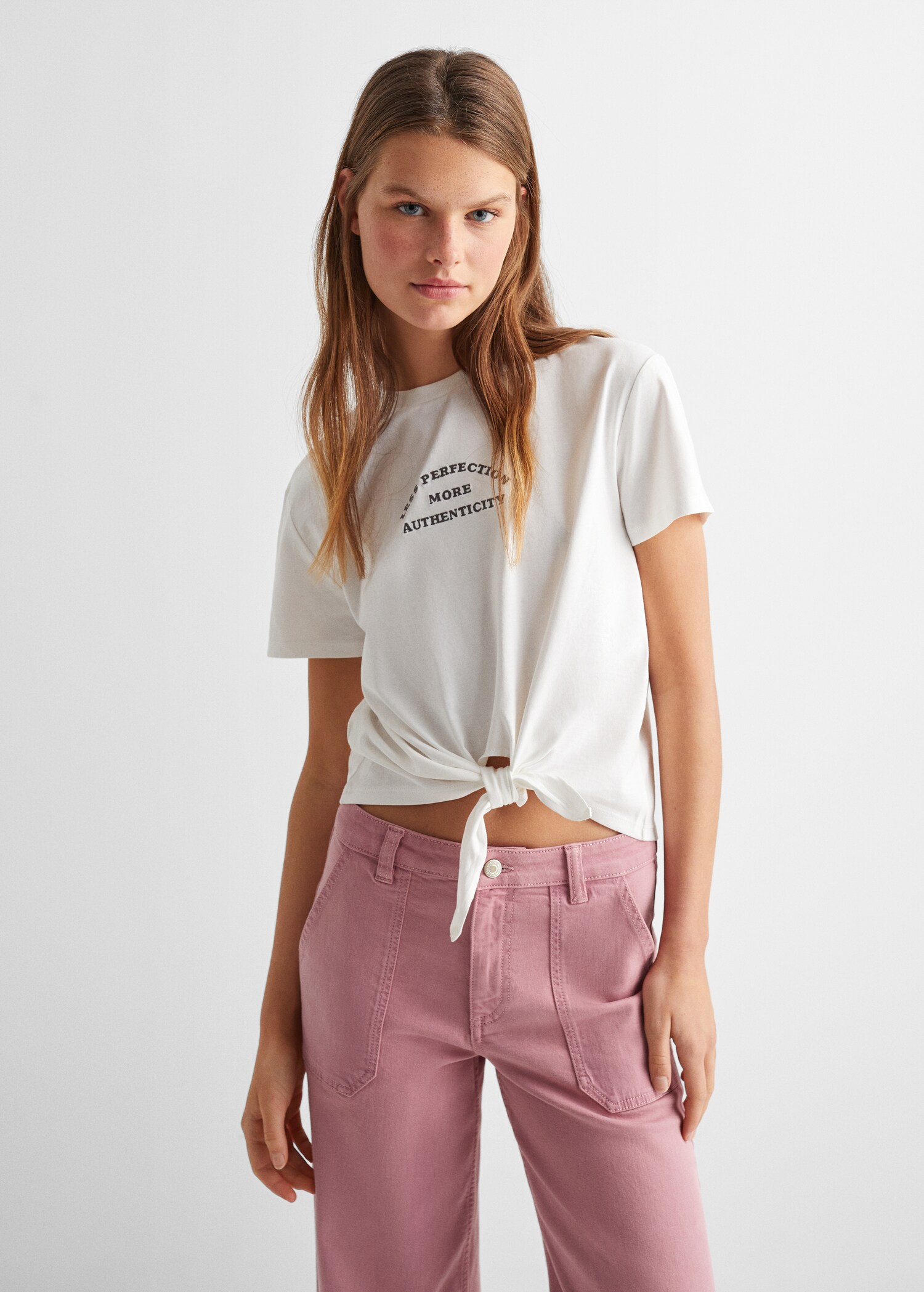 Culotte trousers with pockets - Medium plane