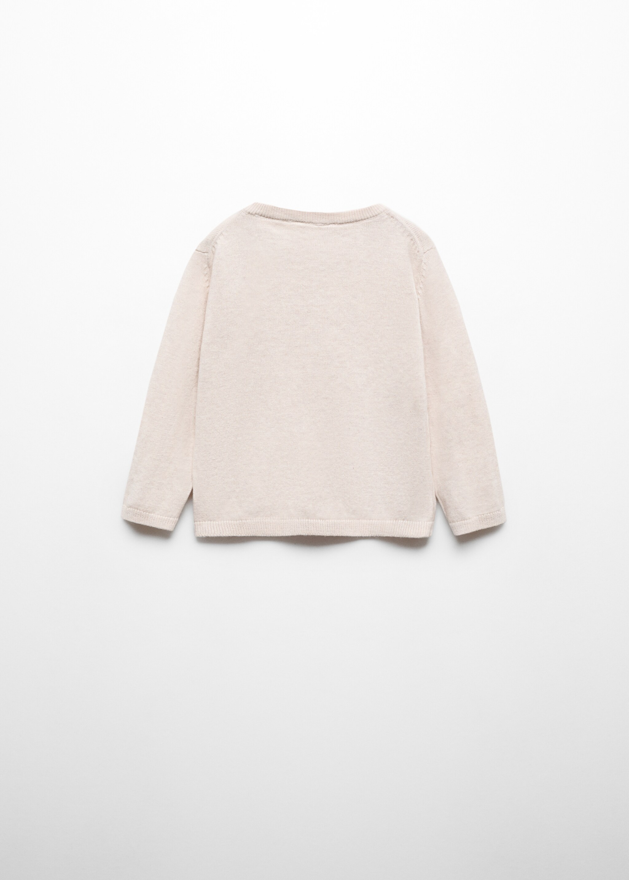 Strickpullover mit Knopfdetail - Rückseite des Artikels
