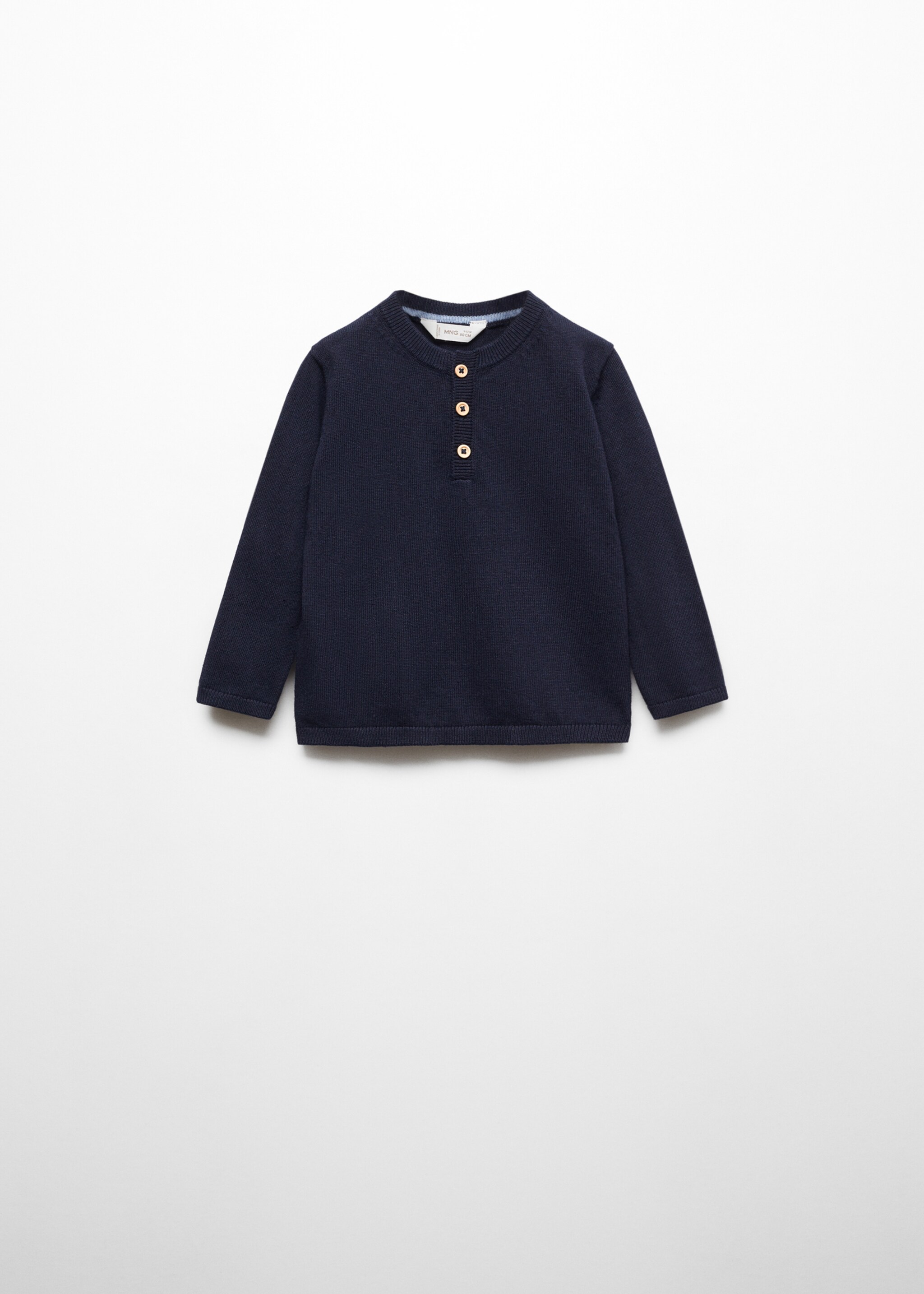 Sweter z dzianiny z ozdobnymi guzikami - Artykuł bez modela/modelki