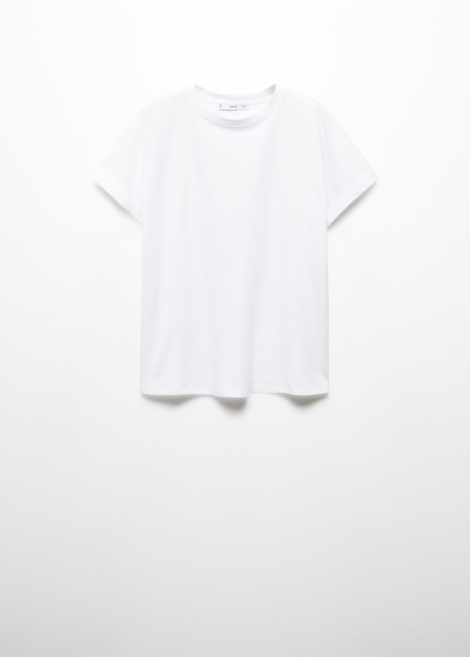 Rounded neck cotton t-shirt - Article without model