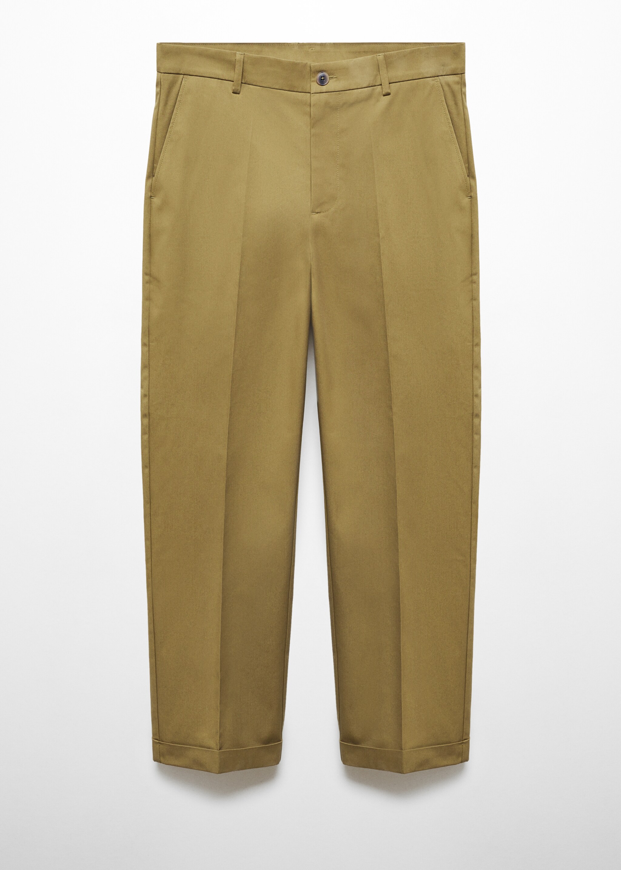 Pantalón algodón straight fit vuelta - Artículo sin modelo