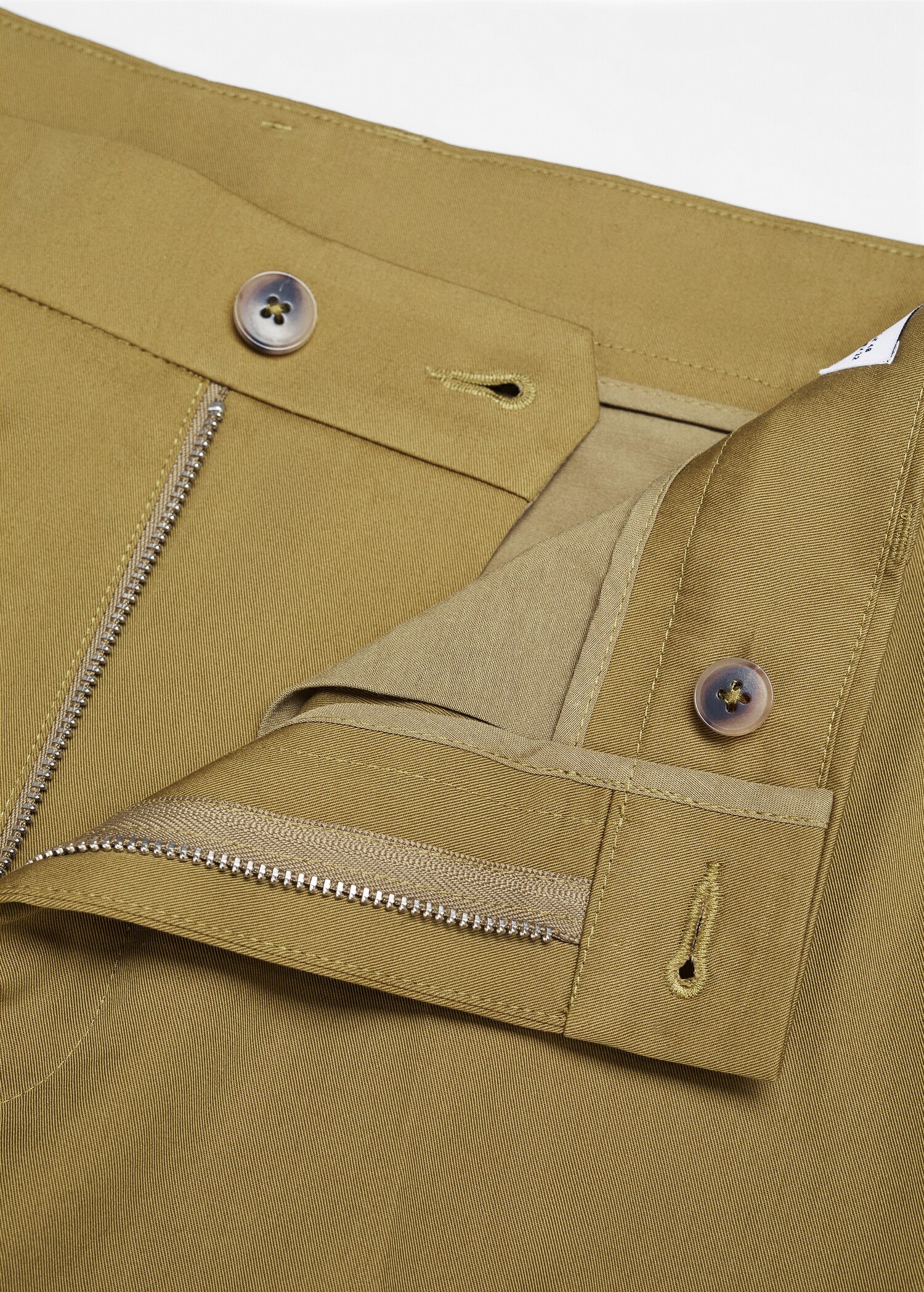 Straight-Fit-Baumwollhose mit Umschlag - Detail des Artikels 8