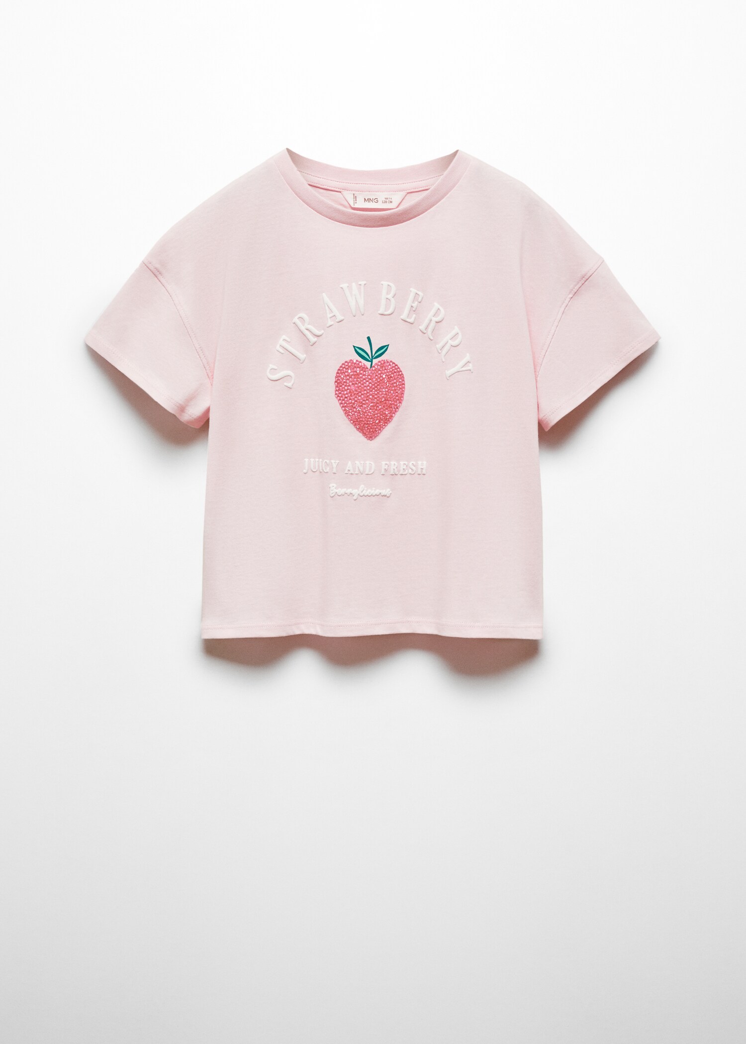 Gemustertes T-Shirt mit Pailletten - Artikel ohne Model