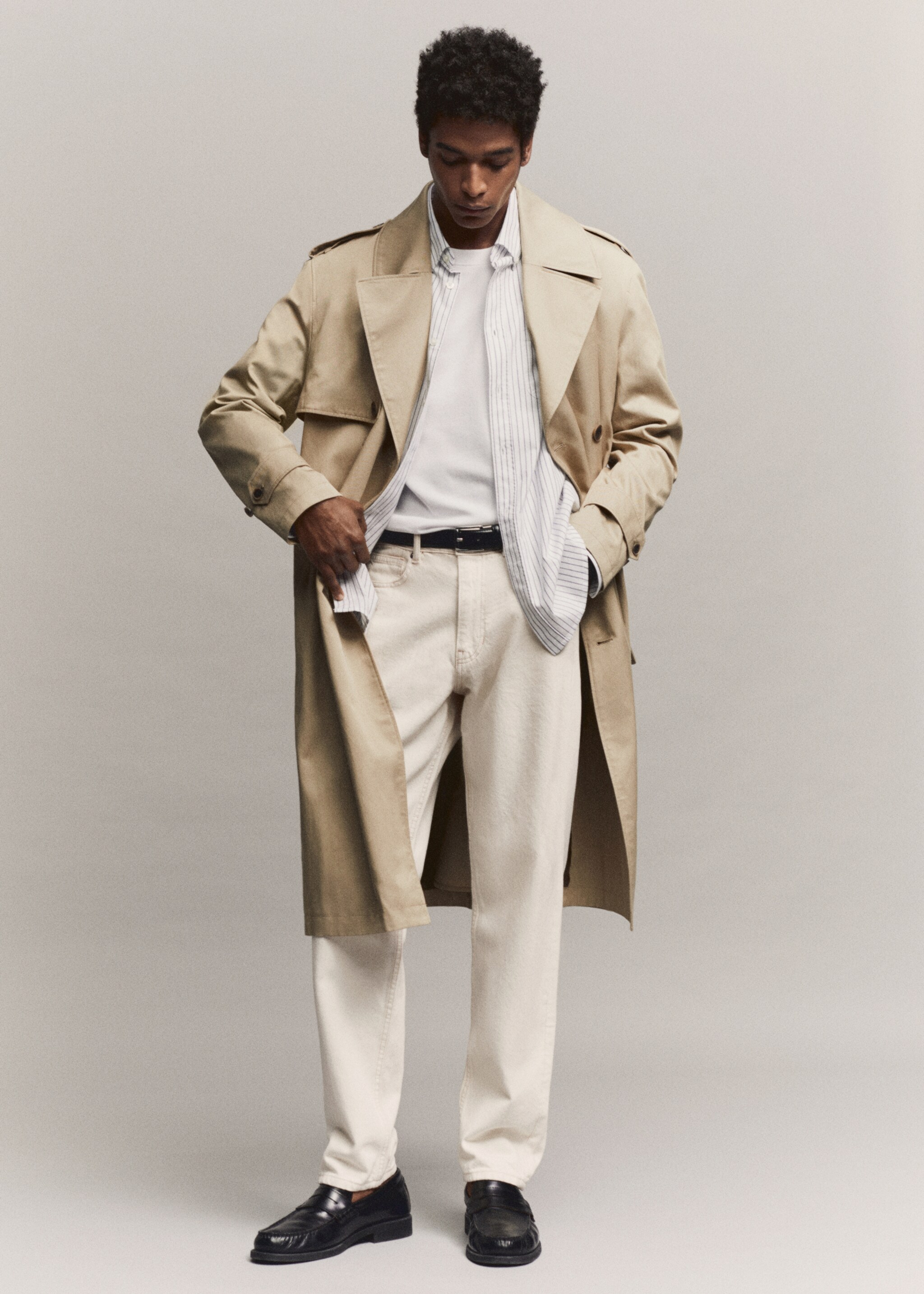 Relaxed-fit trenchcoat met ceintuur - Detail van het artikel 7