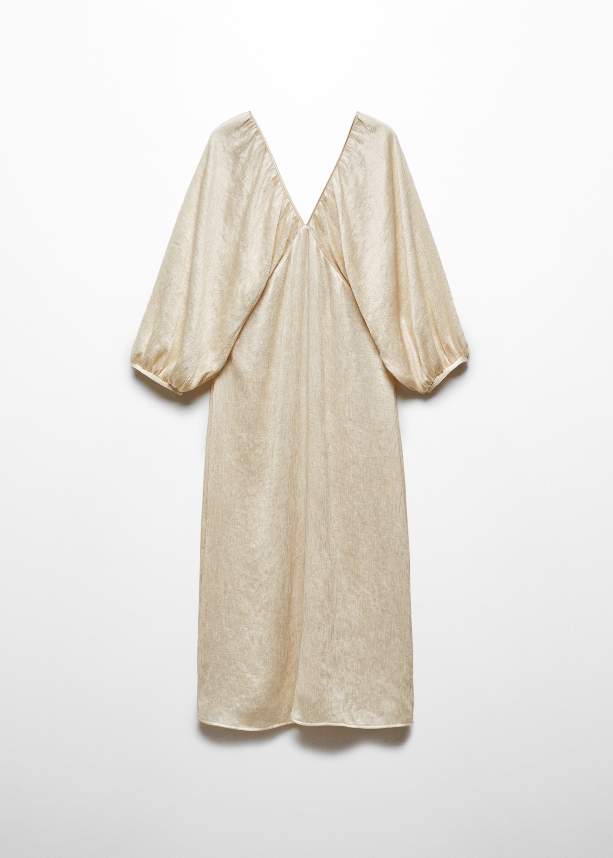 V-neck satin dress - Article without model