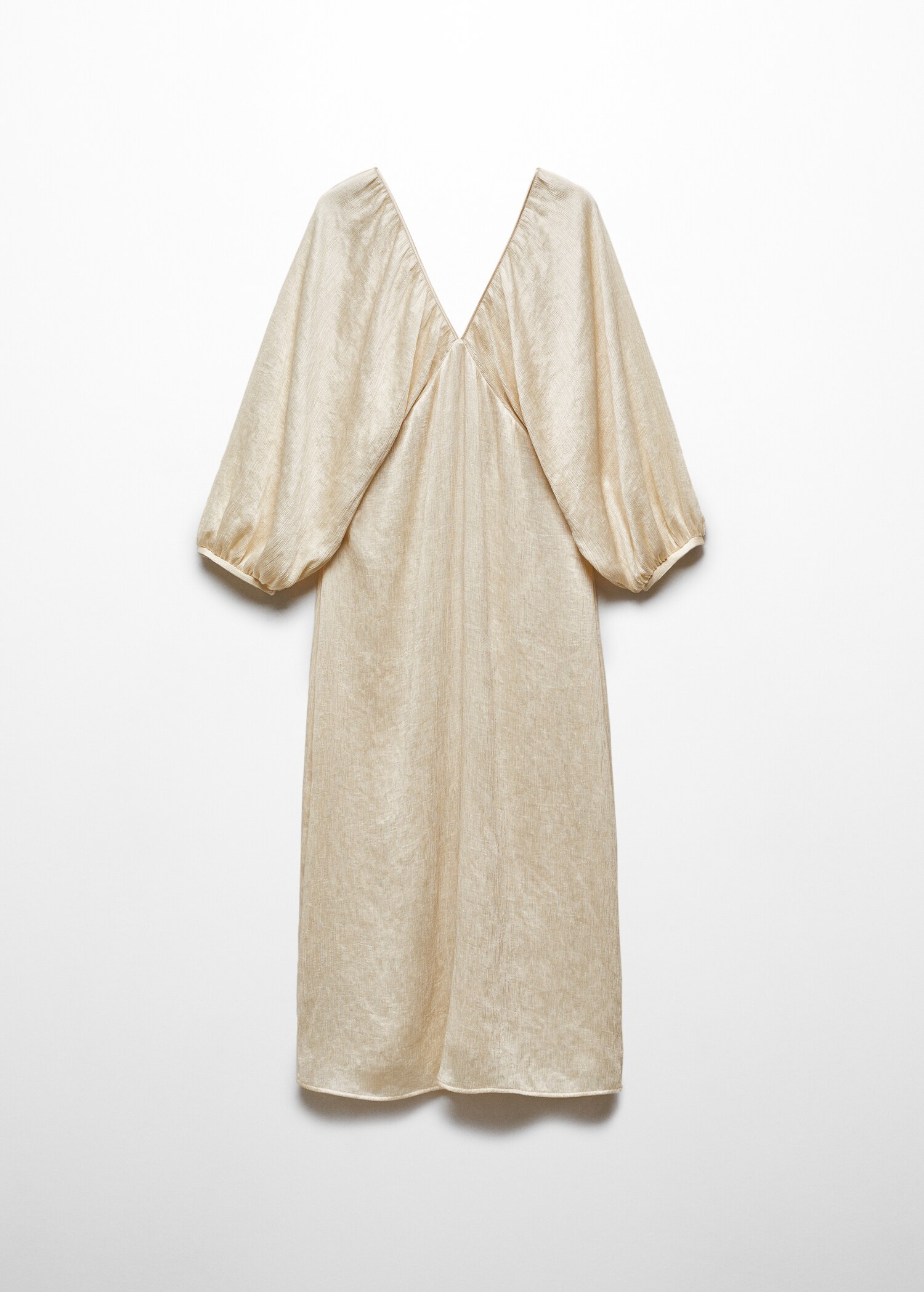 V-neck satin dress - Article without model