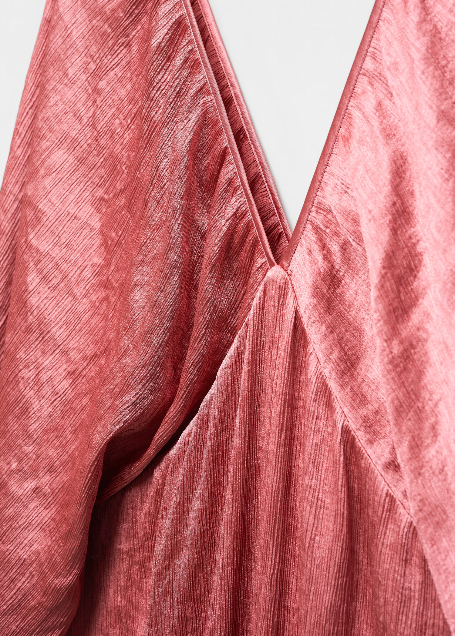 V-neck satin dress - Details of the article 8