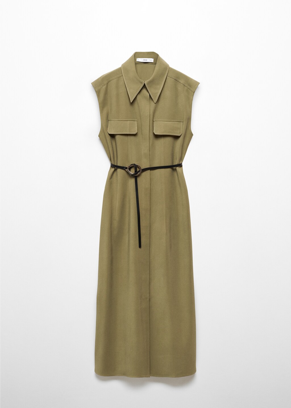 Beauty Tailored Shirt Belt Dress ワンピース (KHAKI) Beauty Tailored Shirt Belt Dress ワンピース (KHAKI)
