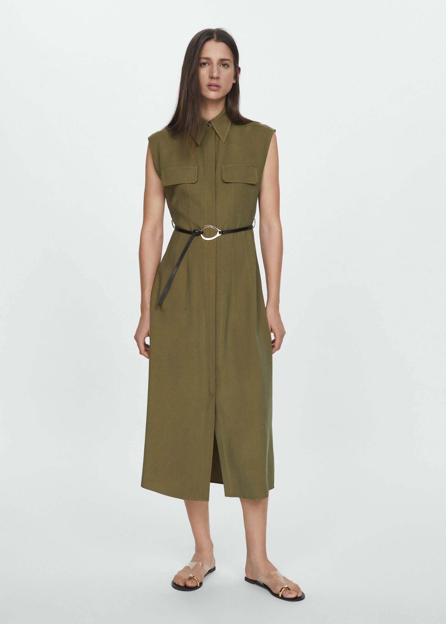 Belt shirt dress - Details of the article 9