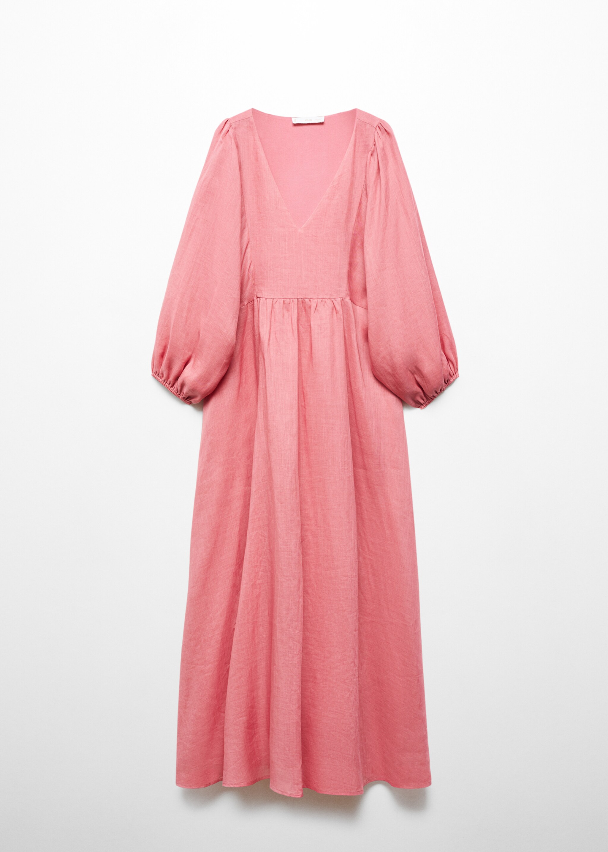 Ramie puff sleeve dress - Article without model
