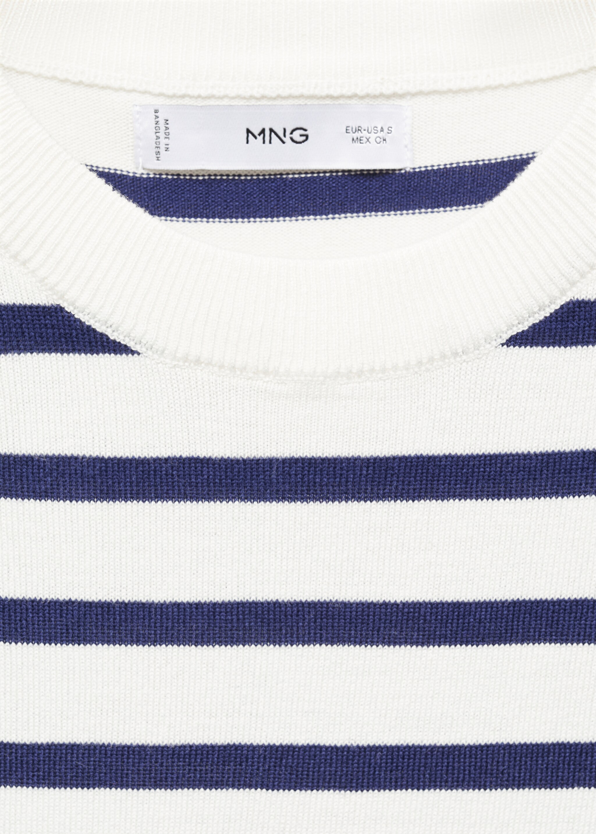 Striped short-sleeved sweater - Details of the article 8