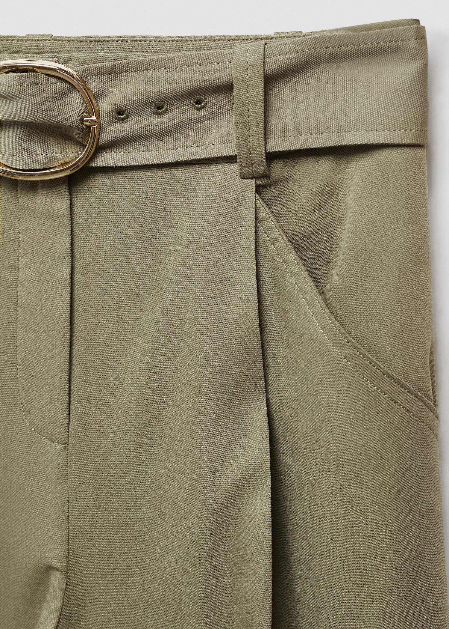 Wideleg trousers with belt - Details of the article 8