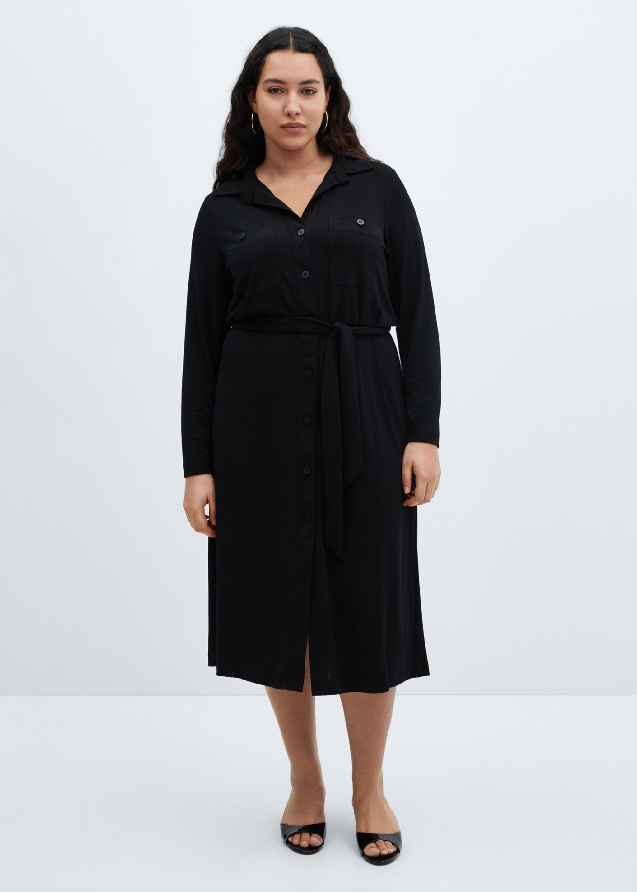 Belt shirt dress - Details of the article 3