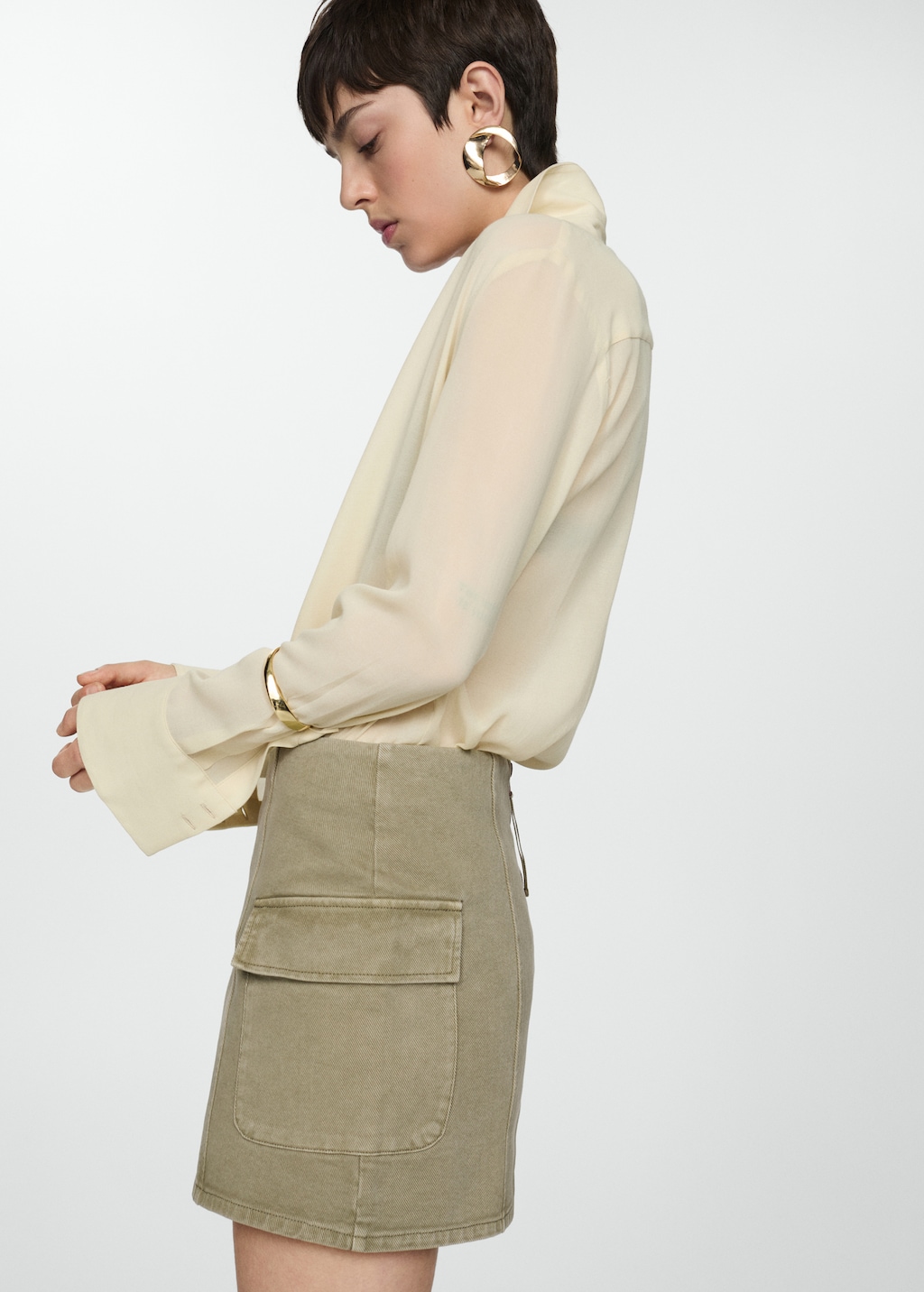 Cargo miniskirt - Women | MANGO OUTLET USA