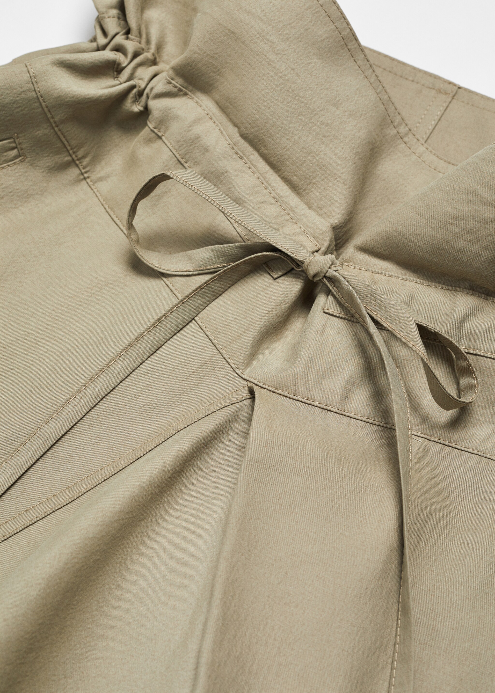 Wide-leg trousers with turn-up waist - Details of the article 8